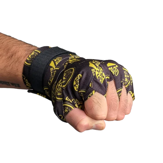 Bandages de Boxe Scramble Logotype – 5.33m (210 Inch) - Noir - Image 2