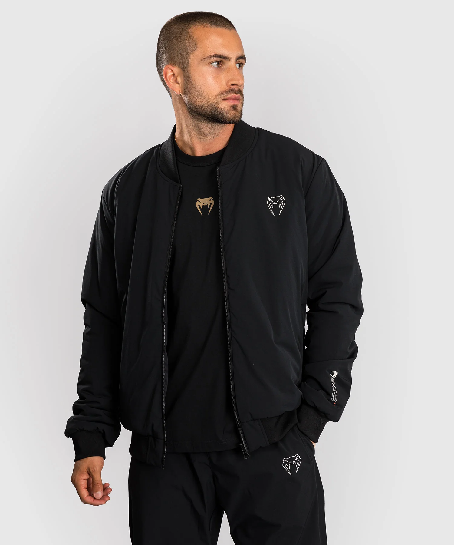 Veste Bomber Venum Eclipse – Noir/Ivoire - Image 6