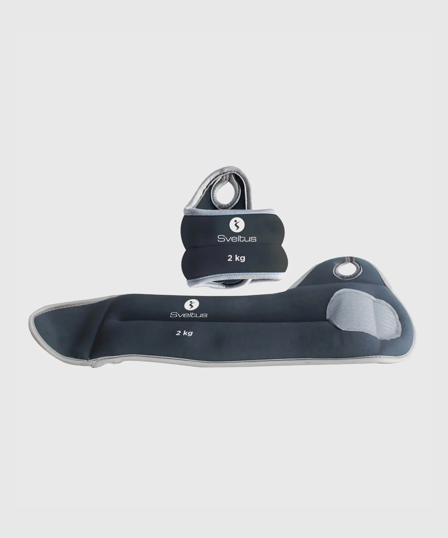 Bracelet de Poignets Lestés Sveltus - 2 kg - Lot de 2 - Noir - Image 4