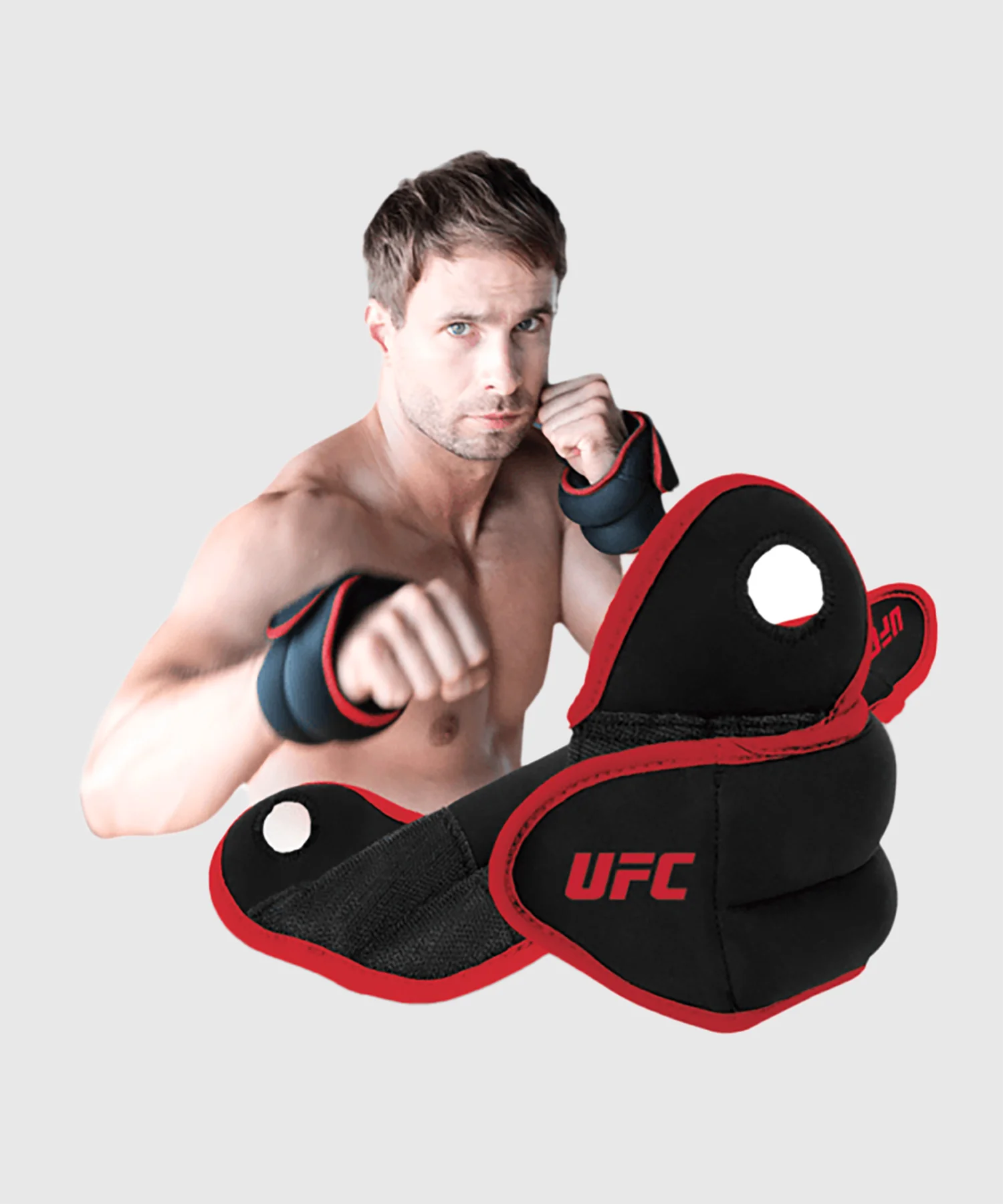 Bracelets De Poignet Lesté 1kg UFC - Noir - Image 3