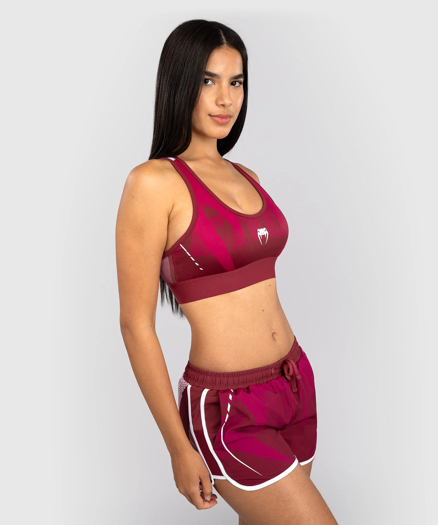 Brassière de Sport Femme Venum Adrenaline – Bordeaux/Rose - Image 2