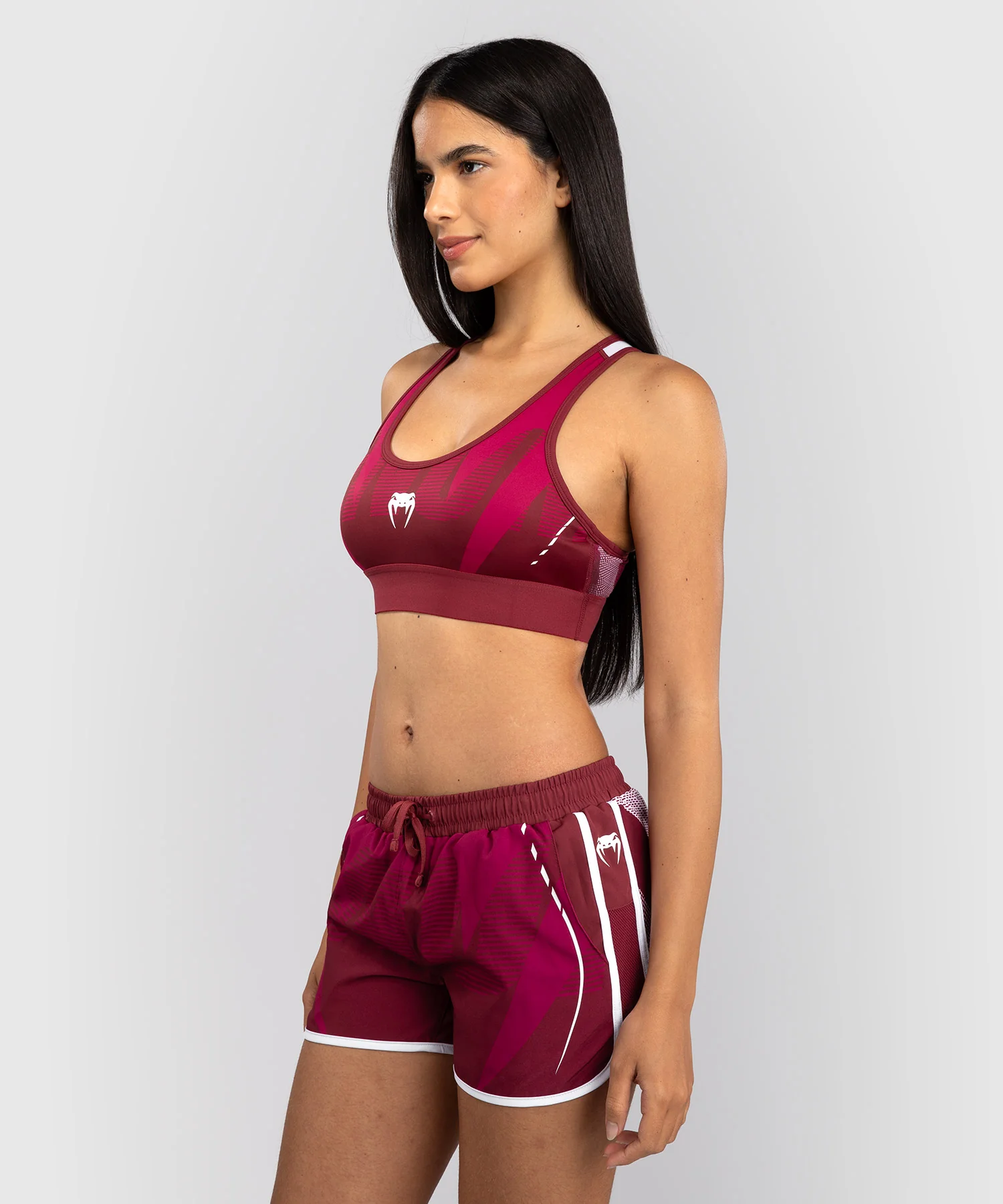 Brassière de Sport Femme Venum Adrenaline – Bordeaux/Rose - Image 3