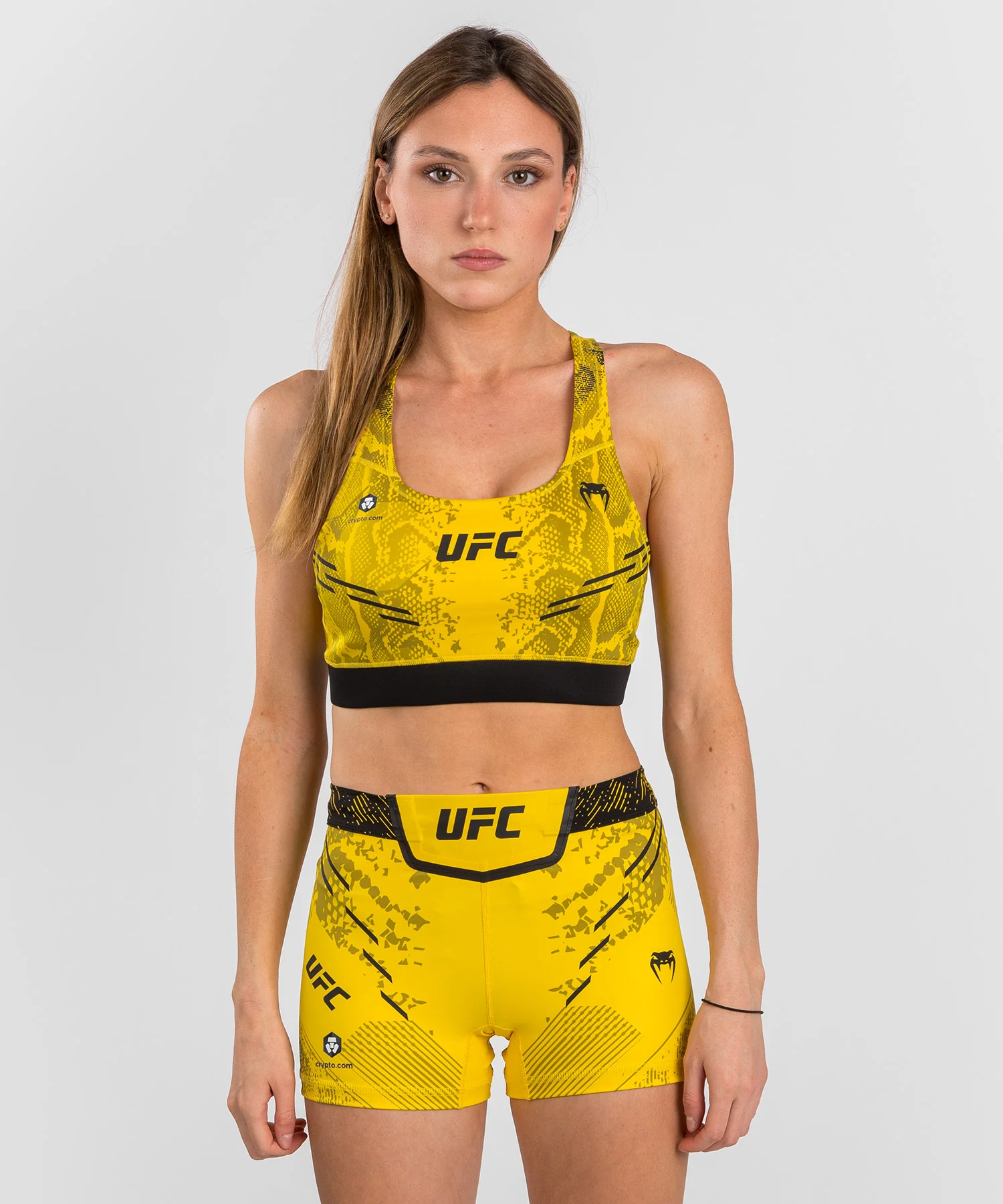 Brassière de sport pour Femmes UFC Adrenaline by Venum Authentic Fight Night - Jaune