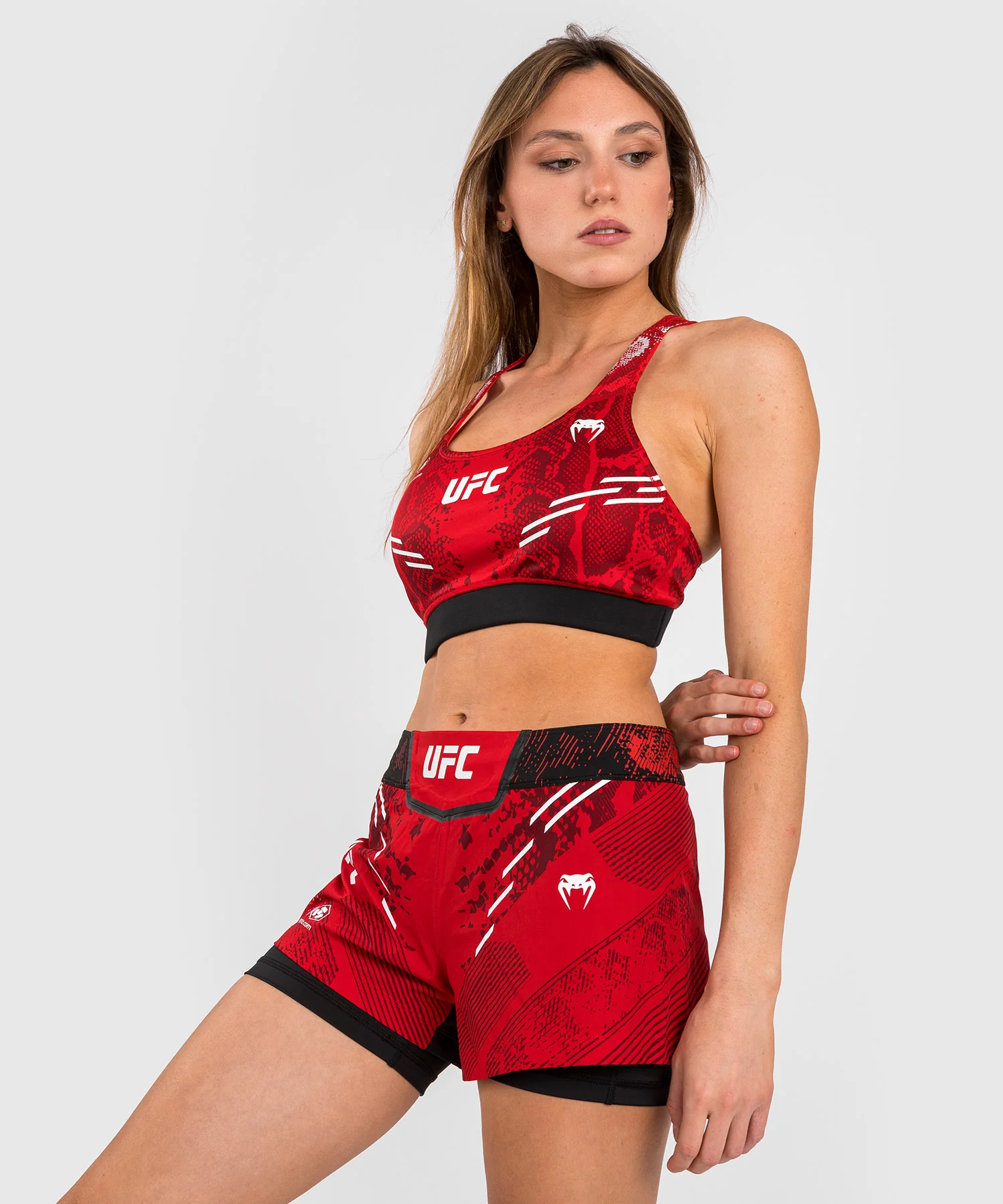 Brassière de sport pour Femmes UFC Adrenaline by Venum Authentic Fight Night - Rouge - Image 2