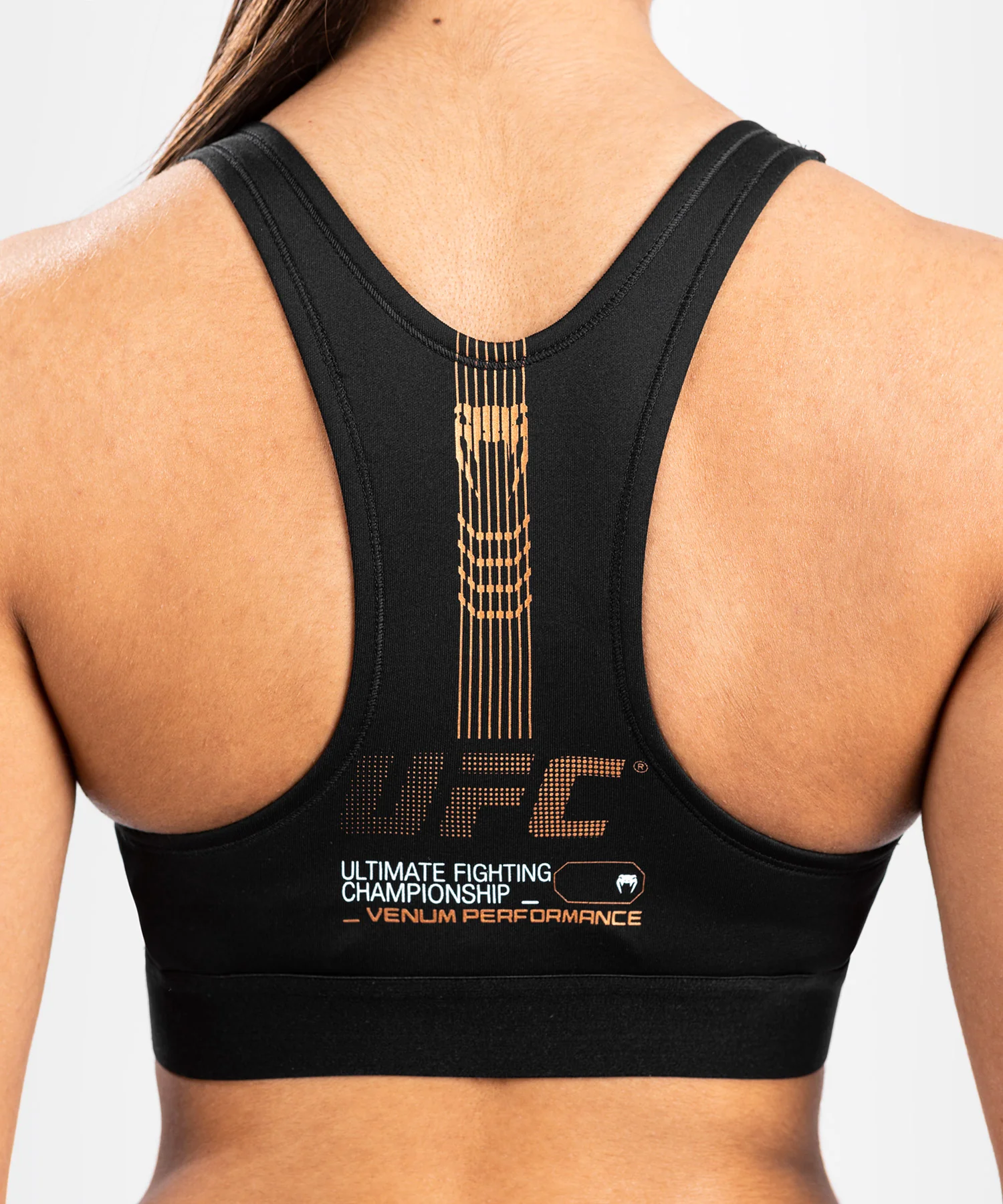 Brassière de sport pour Femmes UFC Adrenaline by Venum Fight Week - Khaki/Bronze - Image 9