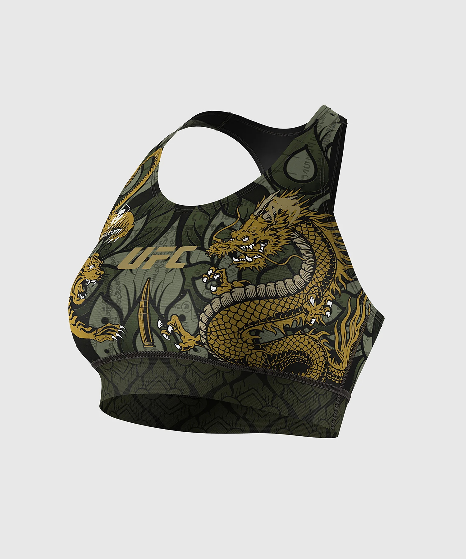 Brassière de Sport pour Femmes UFC Unrivaled by Venum Valentina Shevchenko - Vert