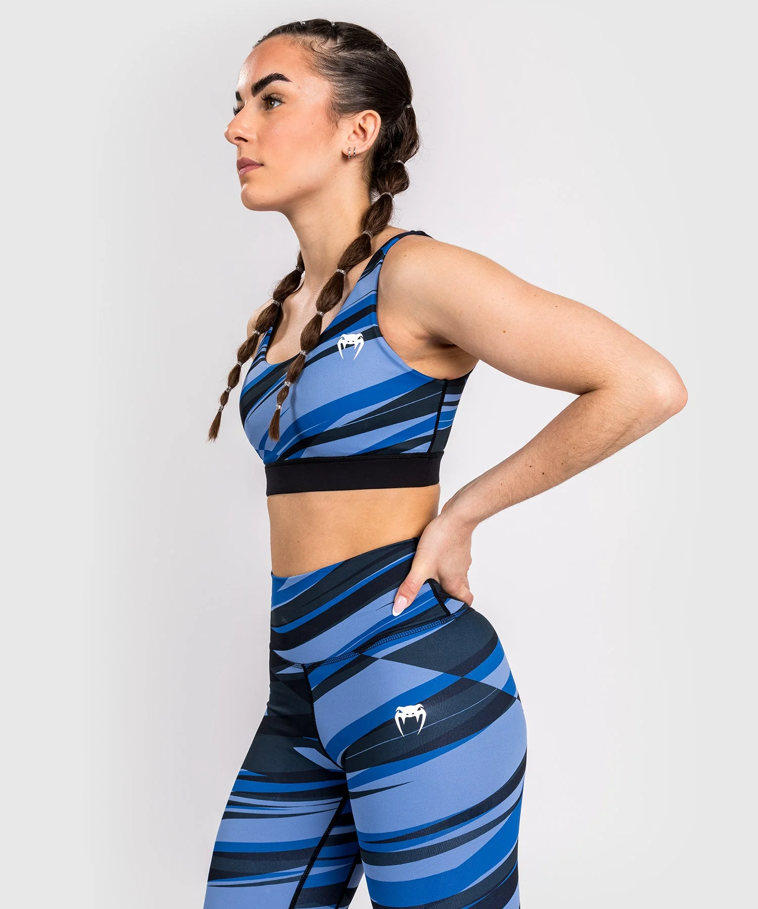 Brassière de Sport pour Femmes Venum Abyss - Bleu Foncé - Image 2