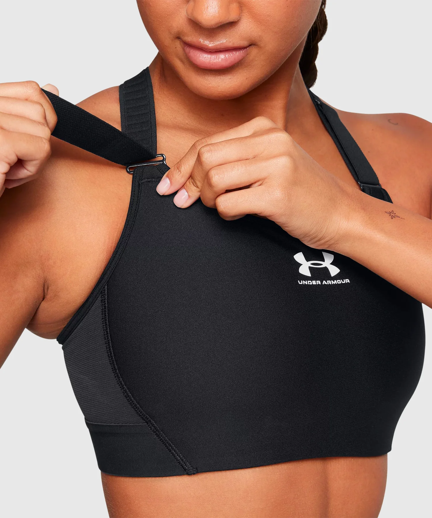 Brassière De Sport Under Armour Heatgear® Armour High Pour Femme - Noir - Image 7