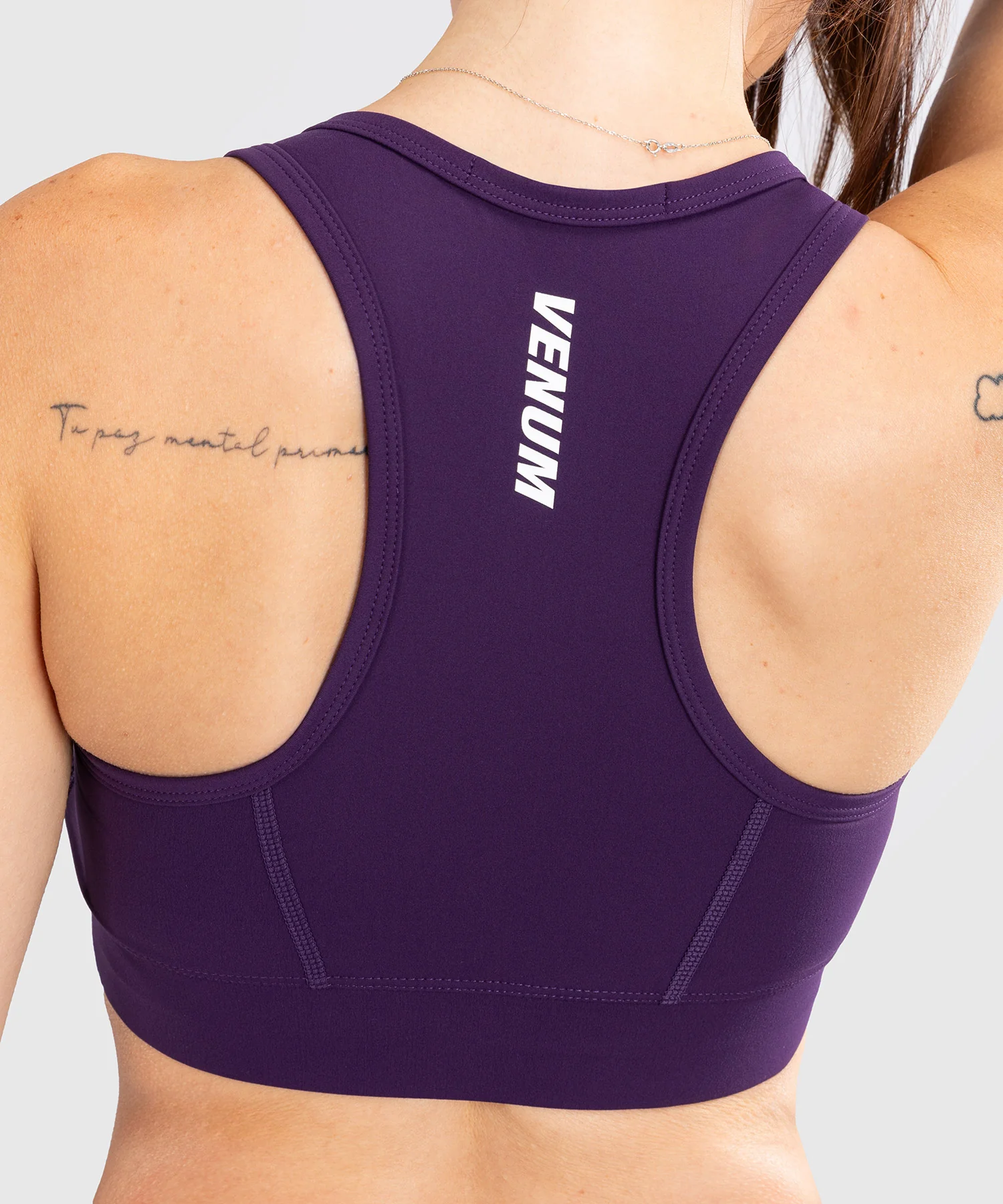 Brassière de Sport Venum Essential Medium Impact pour Femmes - Violet Intense - Image 4