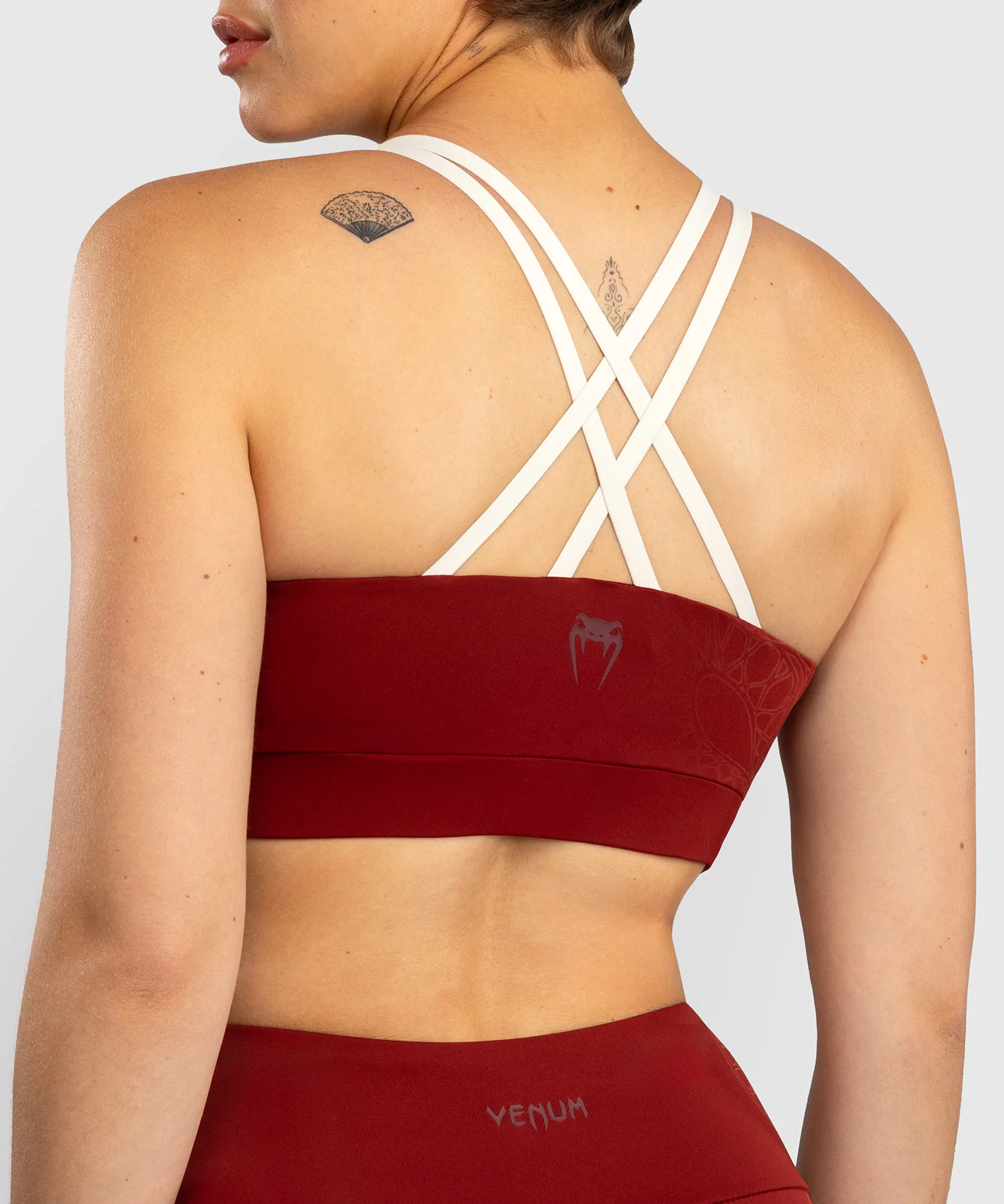 Brassière de Sport Venum Serpenti – Bordeaux/Ivoire - Image 4