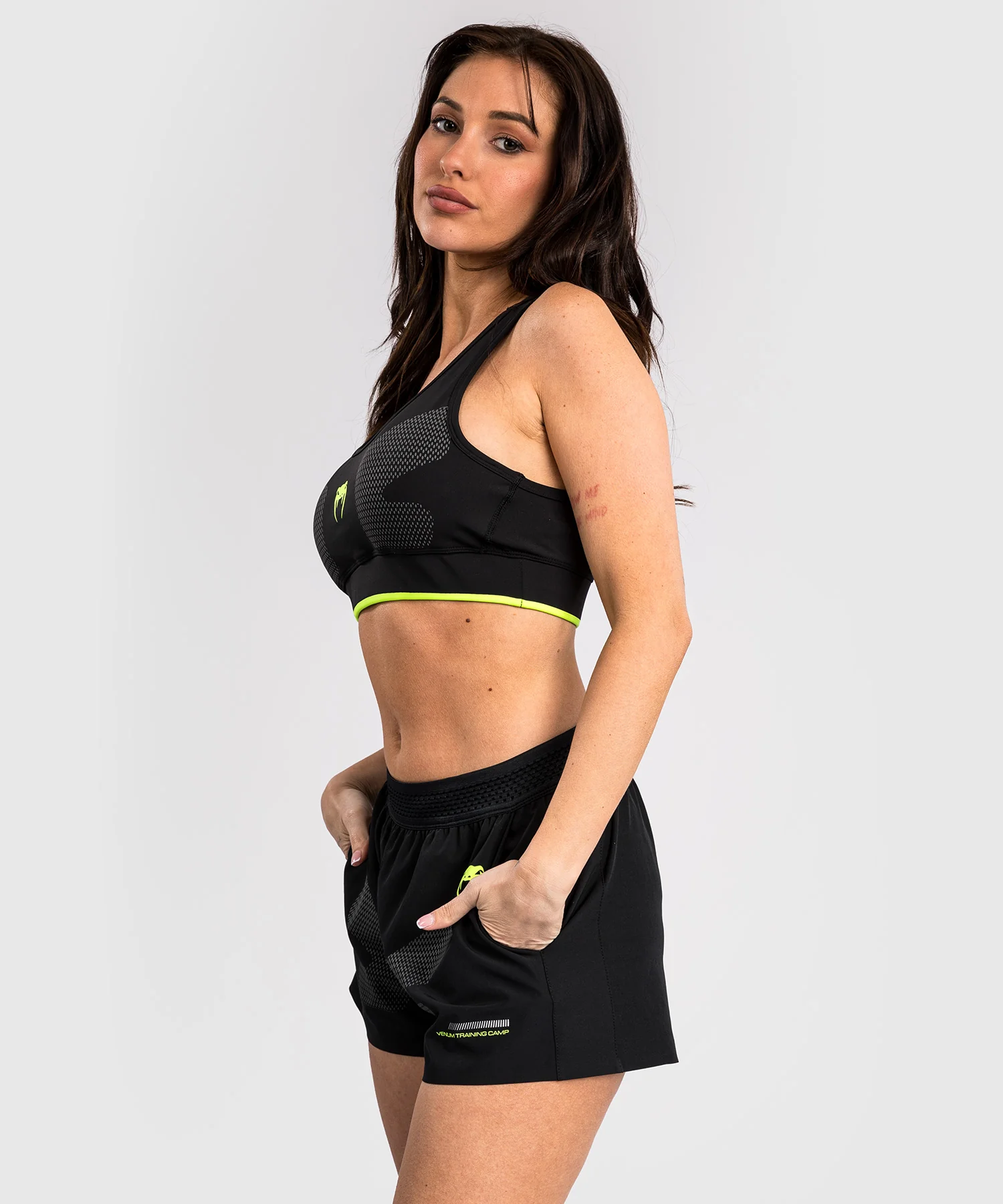 Brassière de sport Venum Training Camp 4.0 - Noir/Vert Fluo - Image 2