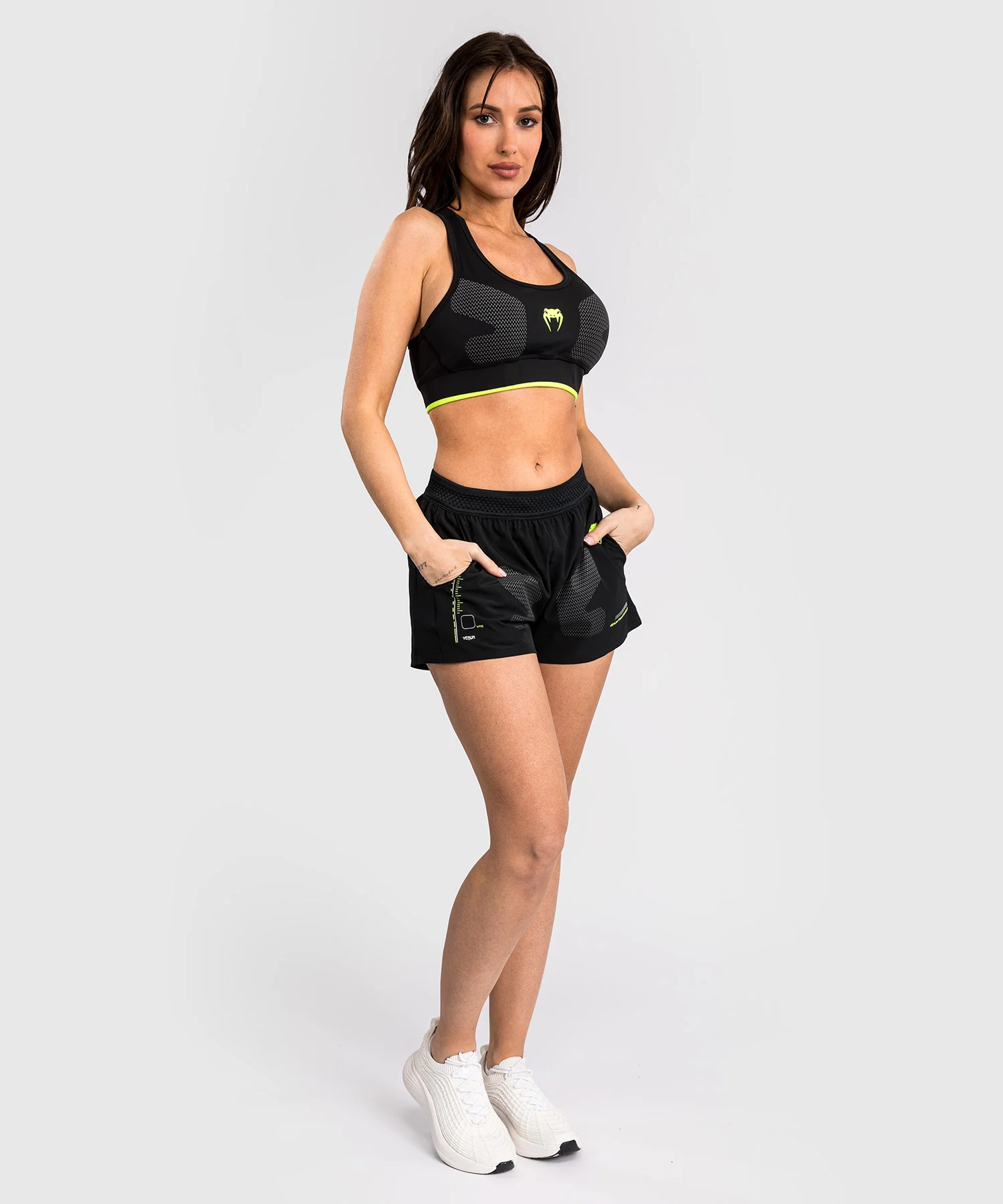 Brassière de sport Venum Training Camp 4.0 - Noir/Vert Fluo - Image 4