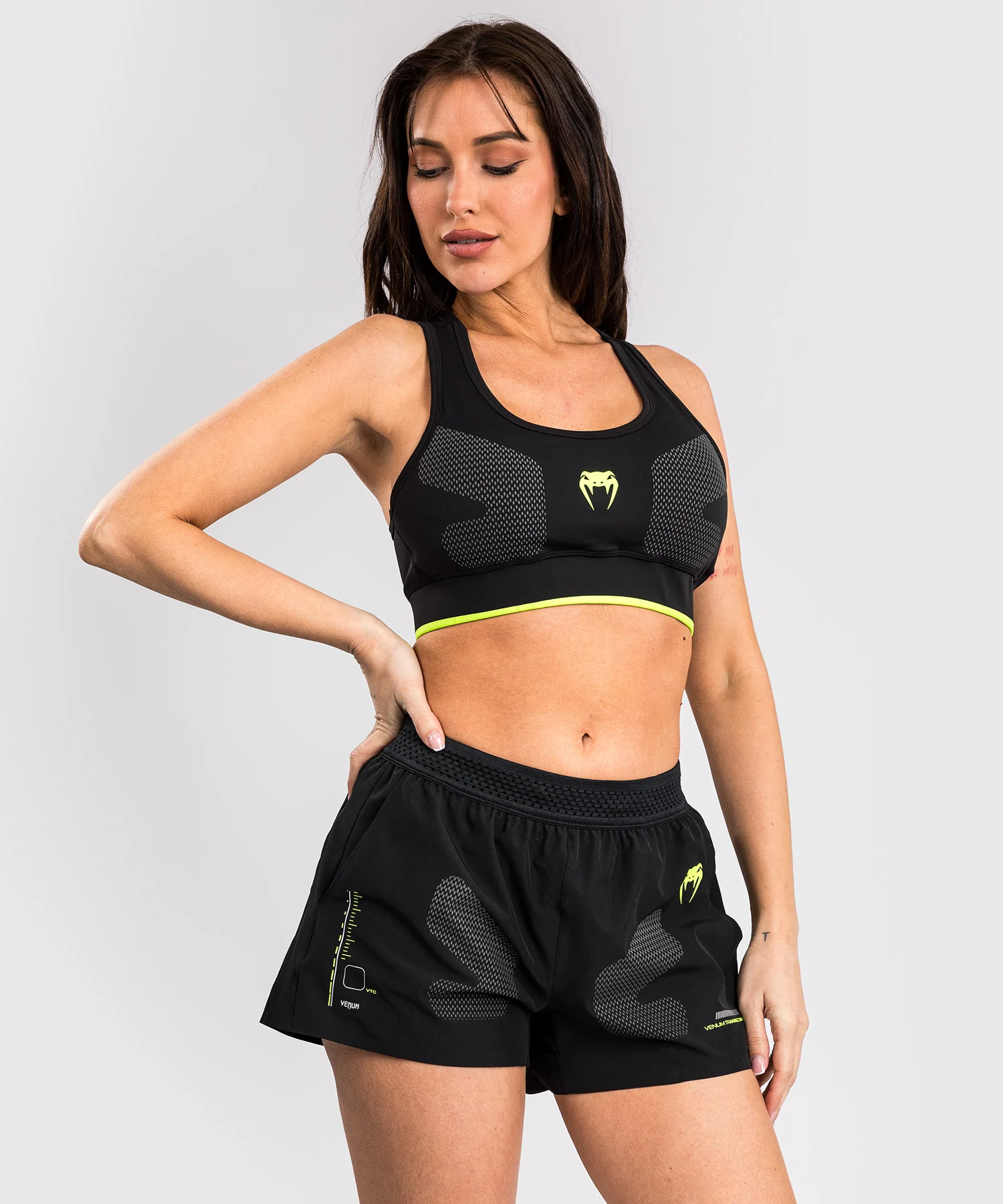 Brassière de sport Venum Training Camp 4.0 - Noir/Vert Fluo - Image 5