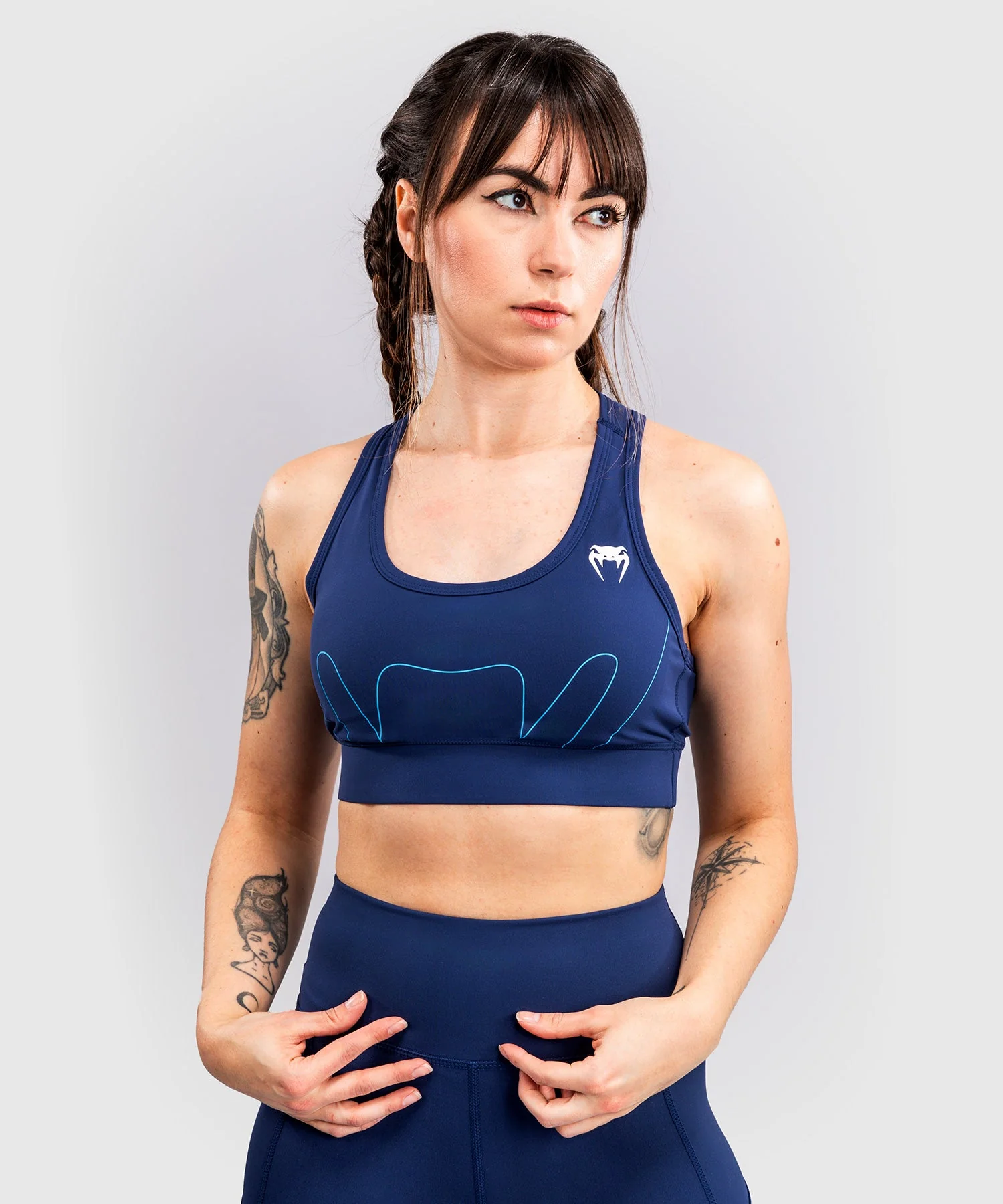 Brassière de Sport Venum x Top Rank Original pour Femmes - Bleu Marine