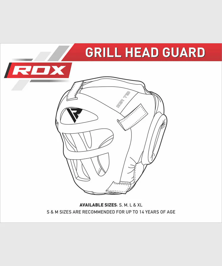 Casque de Boxe RDX grille Sports Zero impact - Noir - Image 7