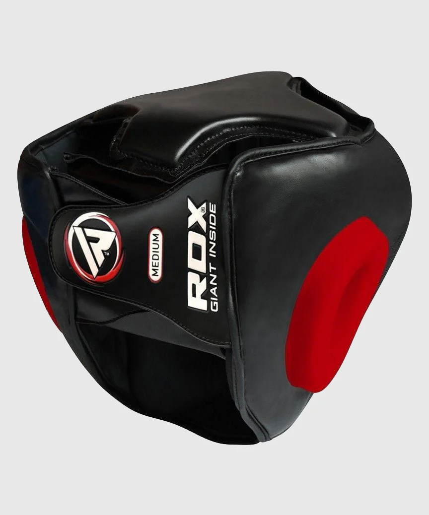 Casque de Boxe RDX grille Sports Zero impact - Noir/Rouge - Image 3