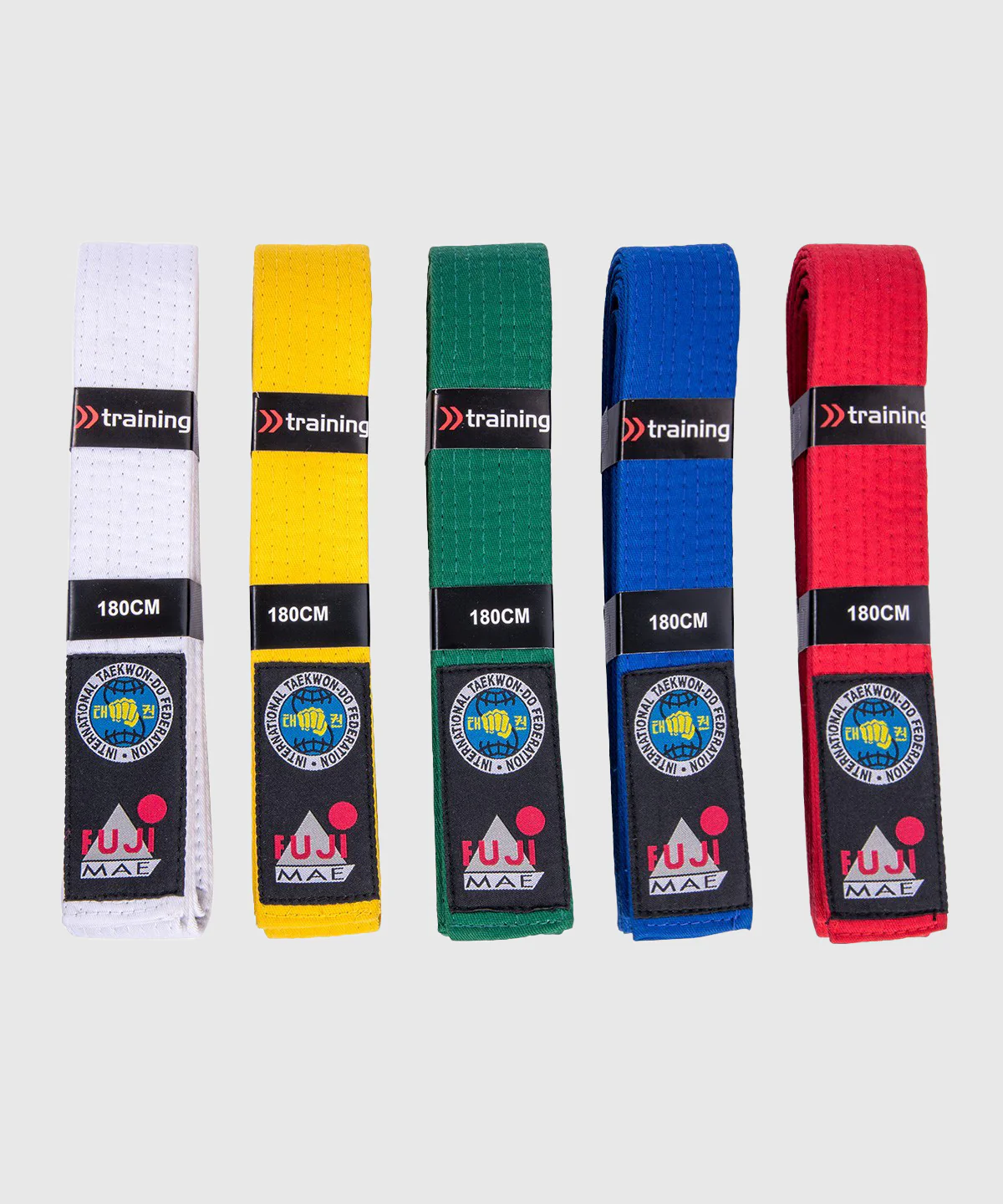 Ceinture de taekwondo ITF Fujimae - Rouge - Image 2