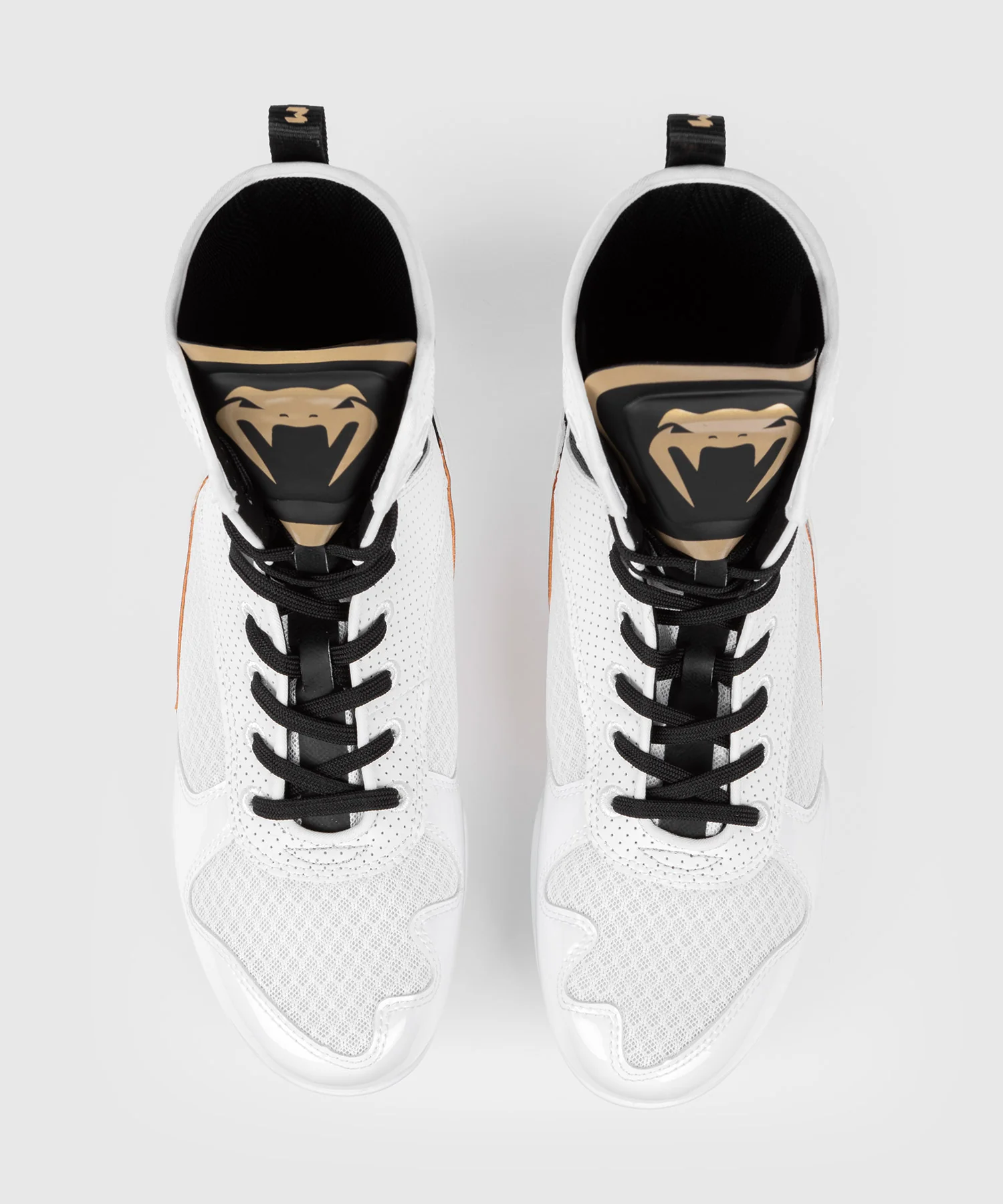 Chaussure de Boxe Venum Elite - Blanc/Noir/Or - Image 4