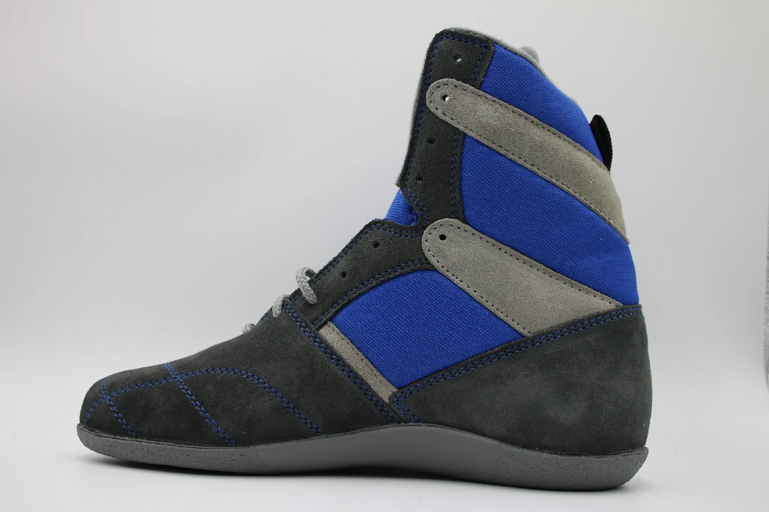Chaussures de Boxe française Rivat Top - Gris/Bleu - Image 3