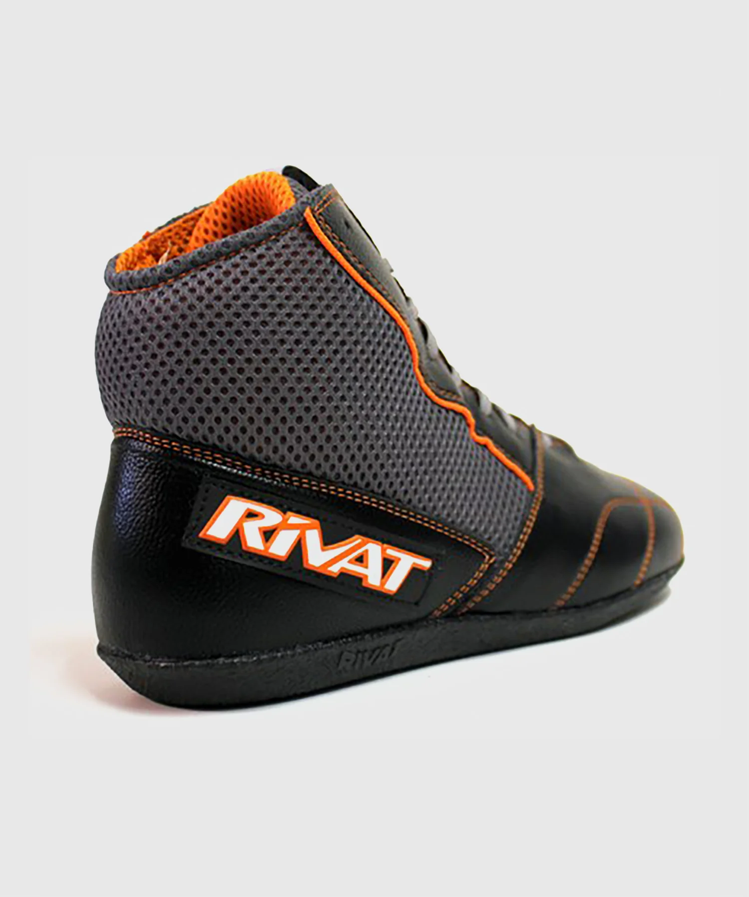 Chaussures de Boxe française Rivat Uppercut - Noir/Gris - Image 3