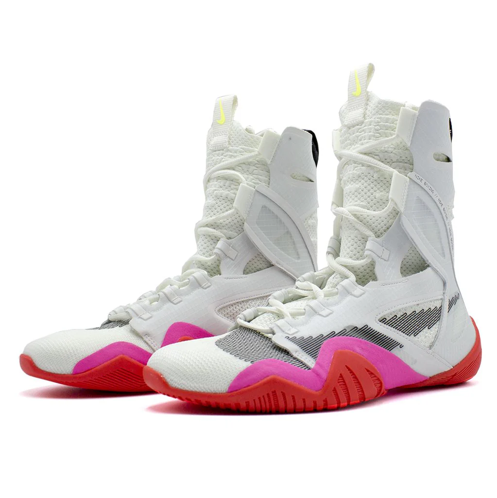 Chaussures de Boxe Nike Hyperko 2 Olympic - Blanc/Rose/Rouge - Image 2