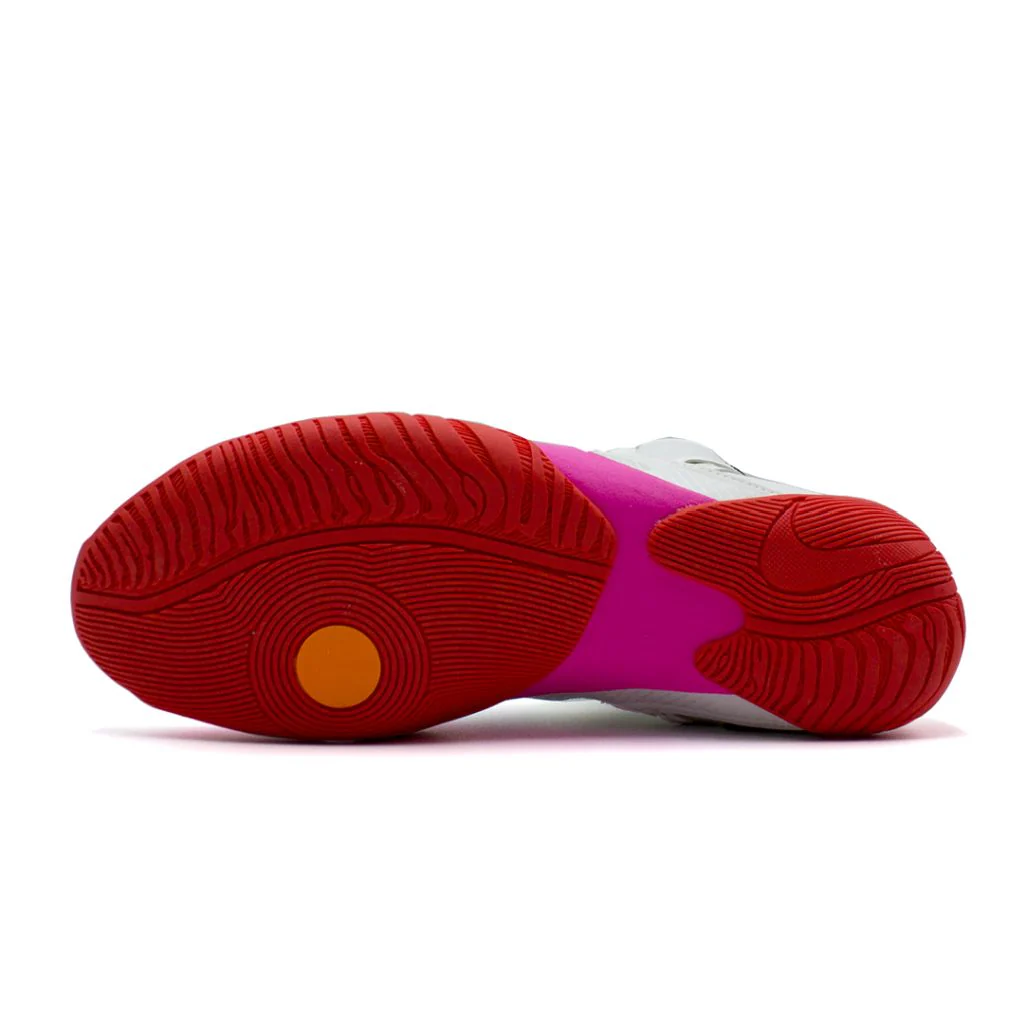 Chaussures de Boxe Nike Hyperko 2 Olympic - Blanc/Rose/Rouge - Image 3