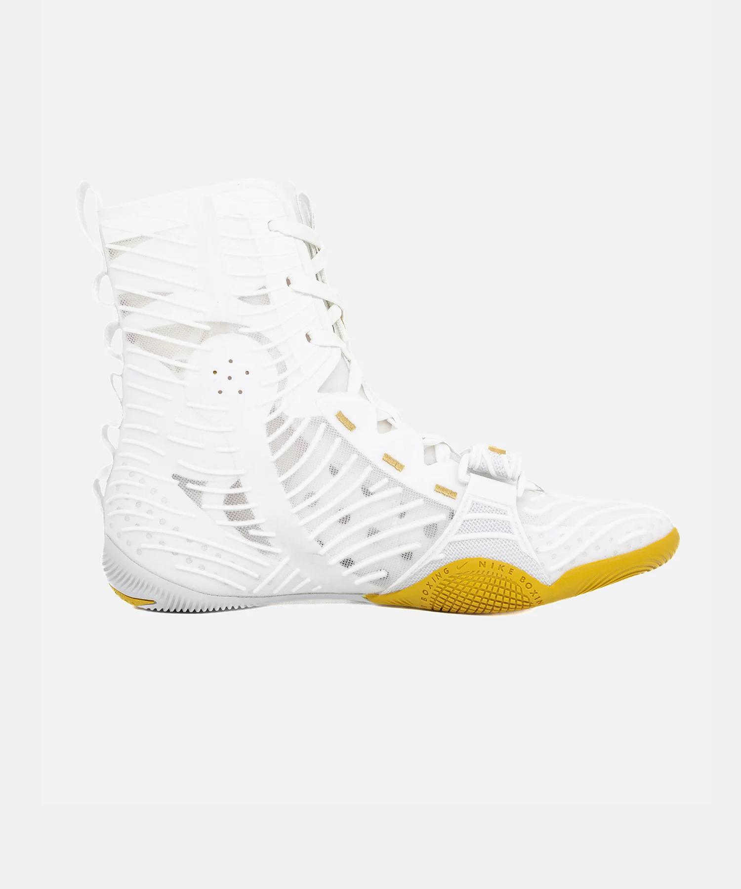 Chaussures de Boxe Nike Hyperko 3 - Blanc/Or - Image 2