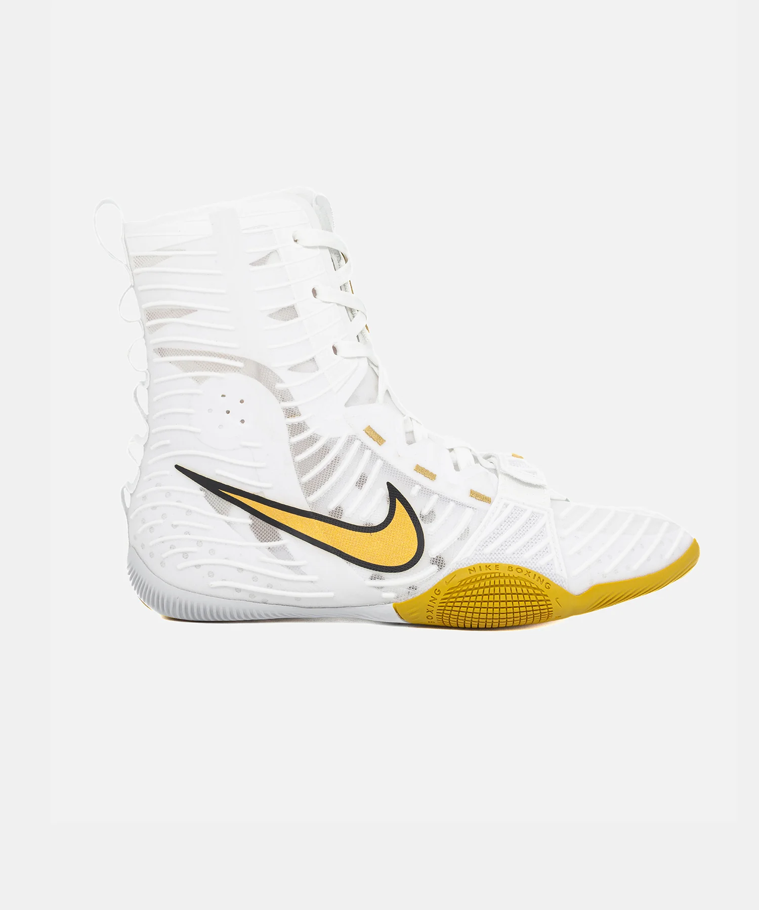 Chaussures de Boxe Nike Hyperko 3 - Blanc/Or - Image 3