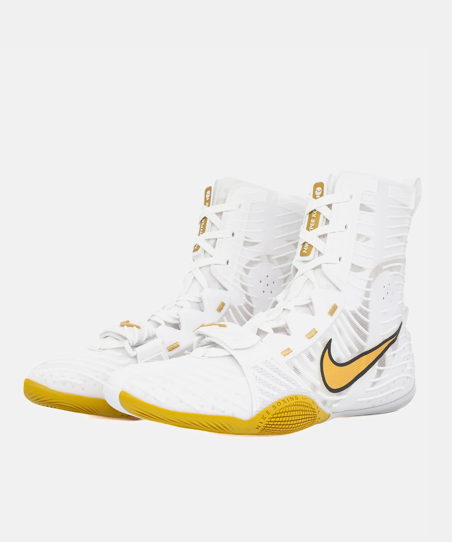 Chaussures de Boxe Nike Hyperko 3 - Blanc/Or - Image 5