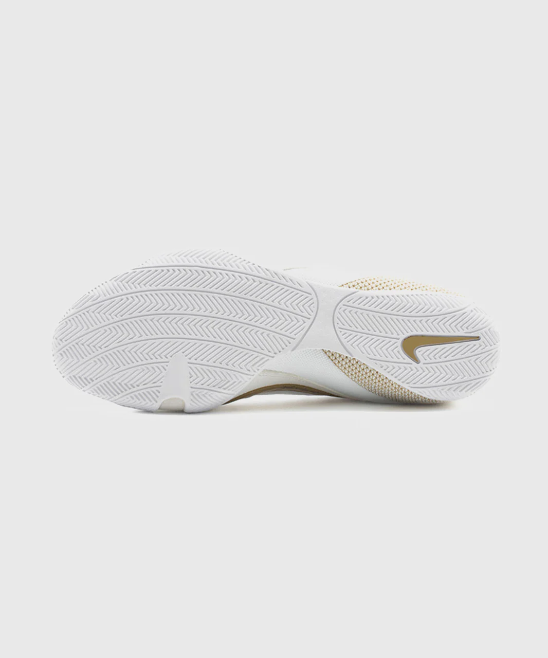 Chaussures de Boxe Semi-Montantes Nike Machomai 3 - Blanche/Or - Image 6
