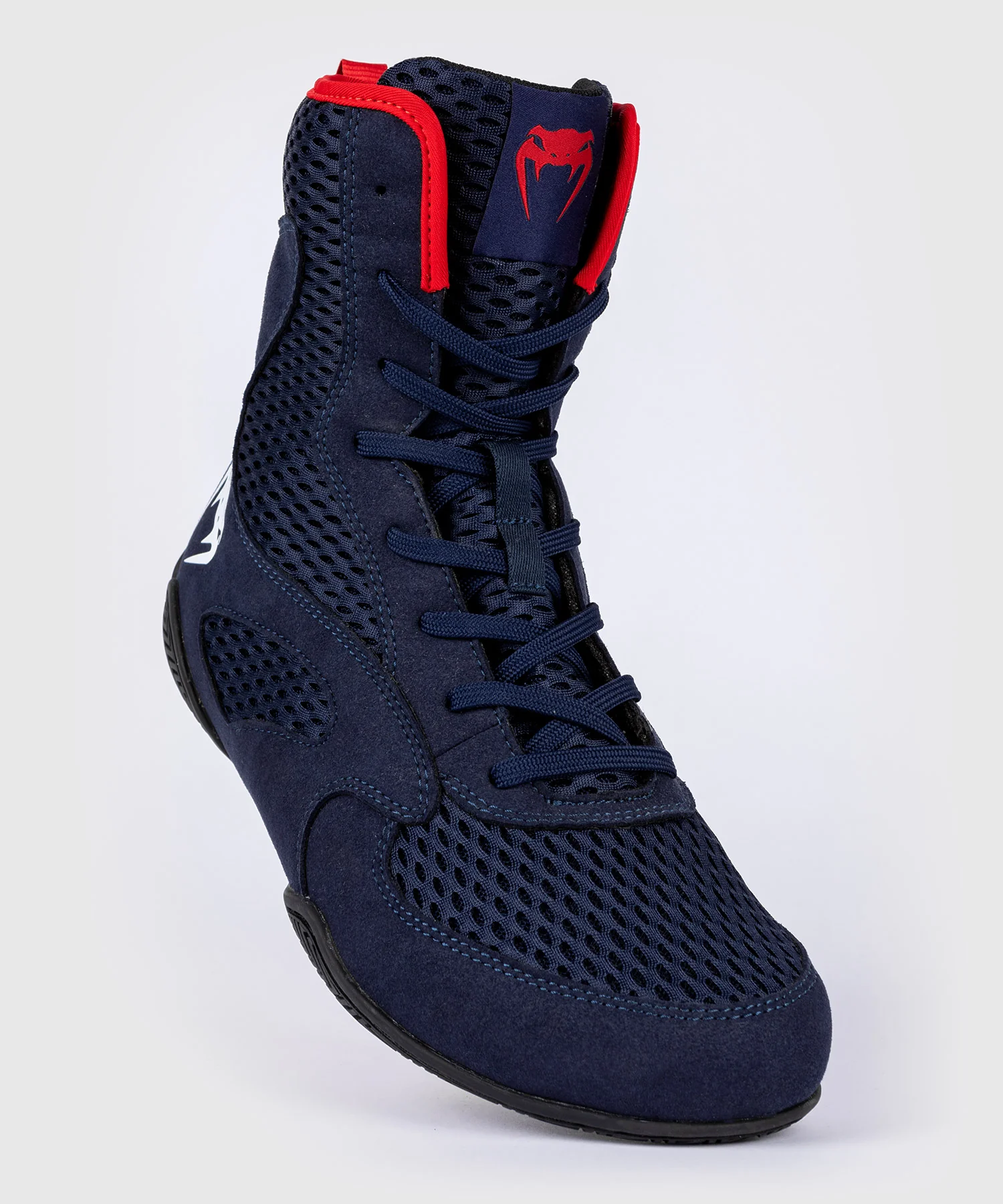 Chaussures de Boxe Venum Contender - Bleu marine/Rouge - Image 6