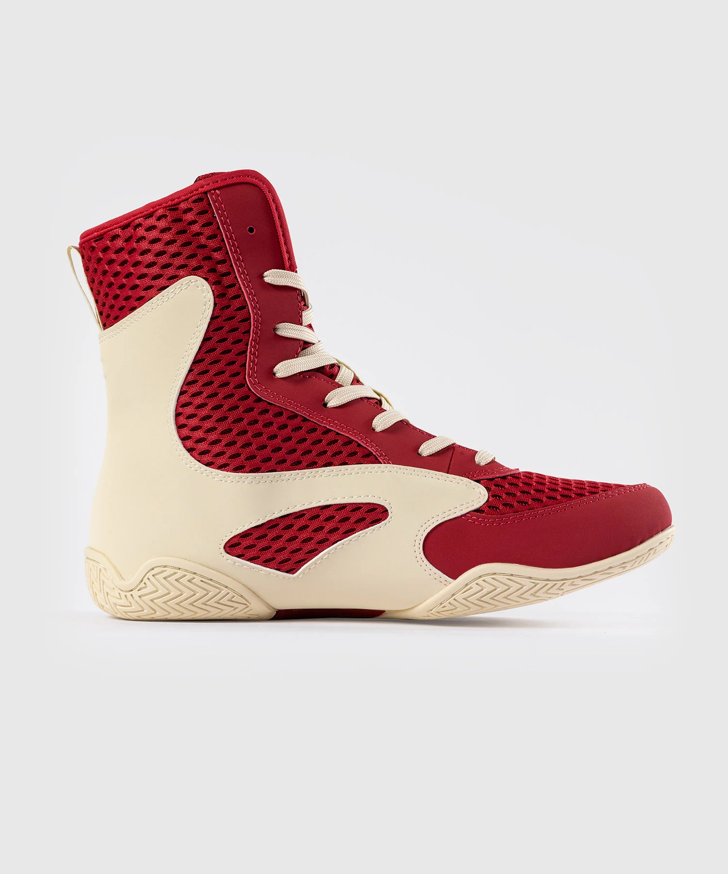 Chaussures de Boxe Venum Contender - Rouge Rubis/Ivoire - Image 3