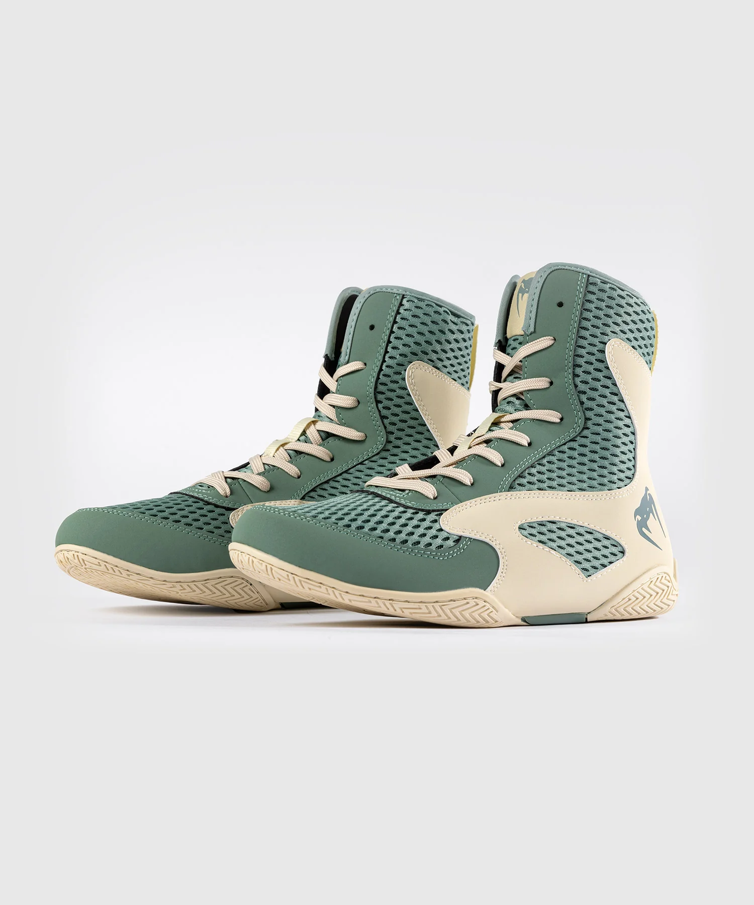 Chaussures de Boxe Venum Contender - Vert Aqua/Ivoire