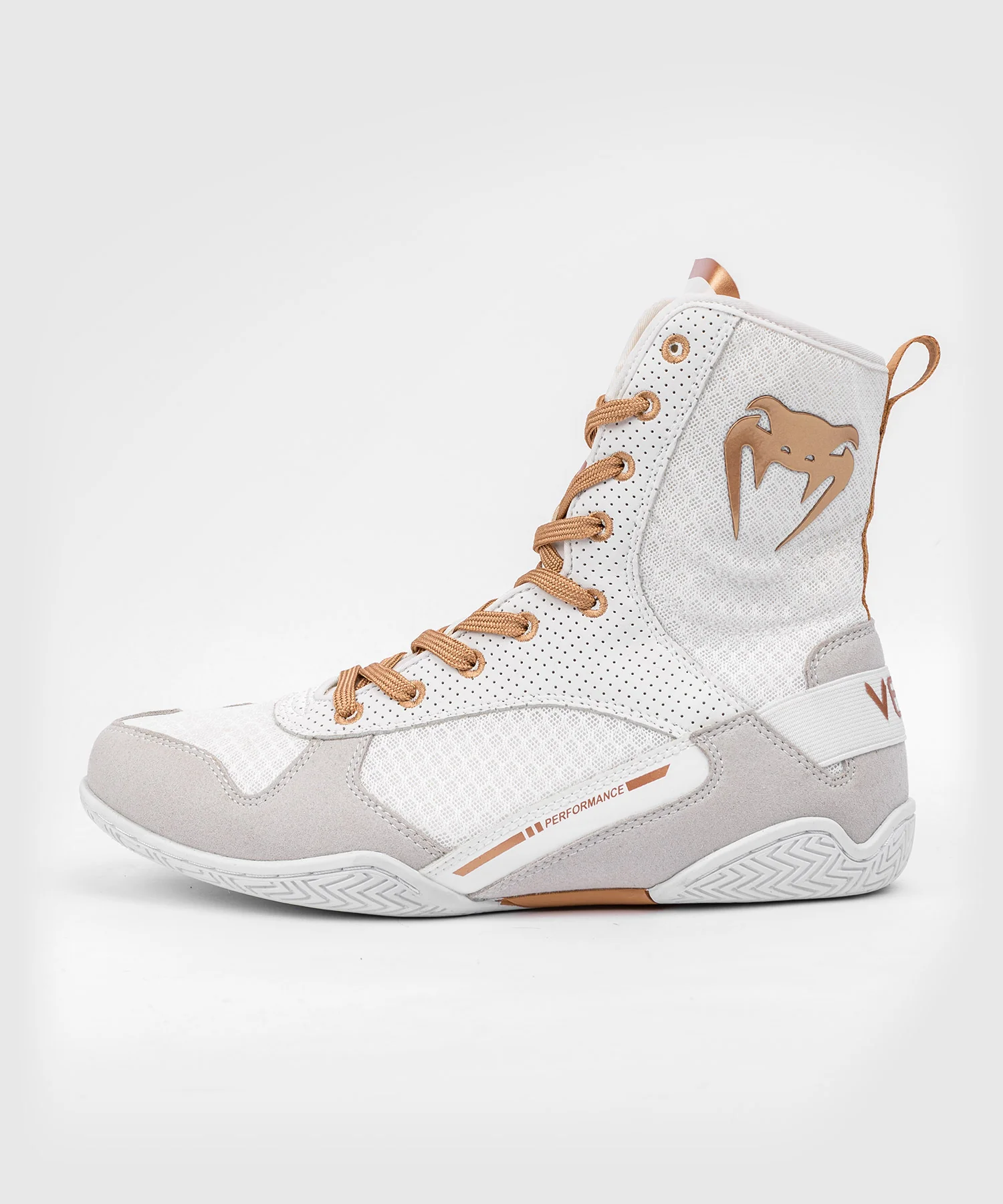 Chaussures de Boxe Venum Elite - Blanc/Or - Image 3