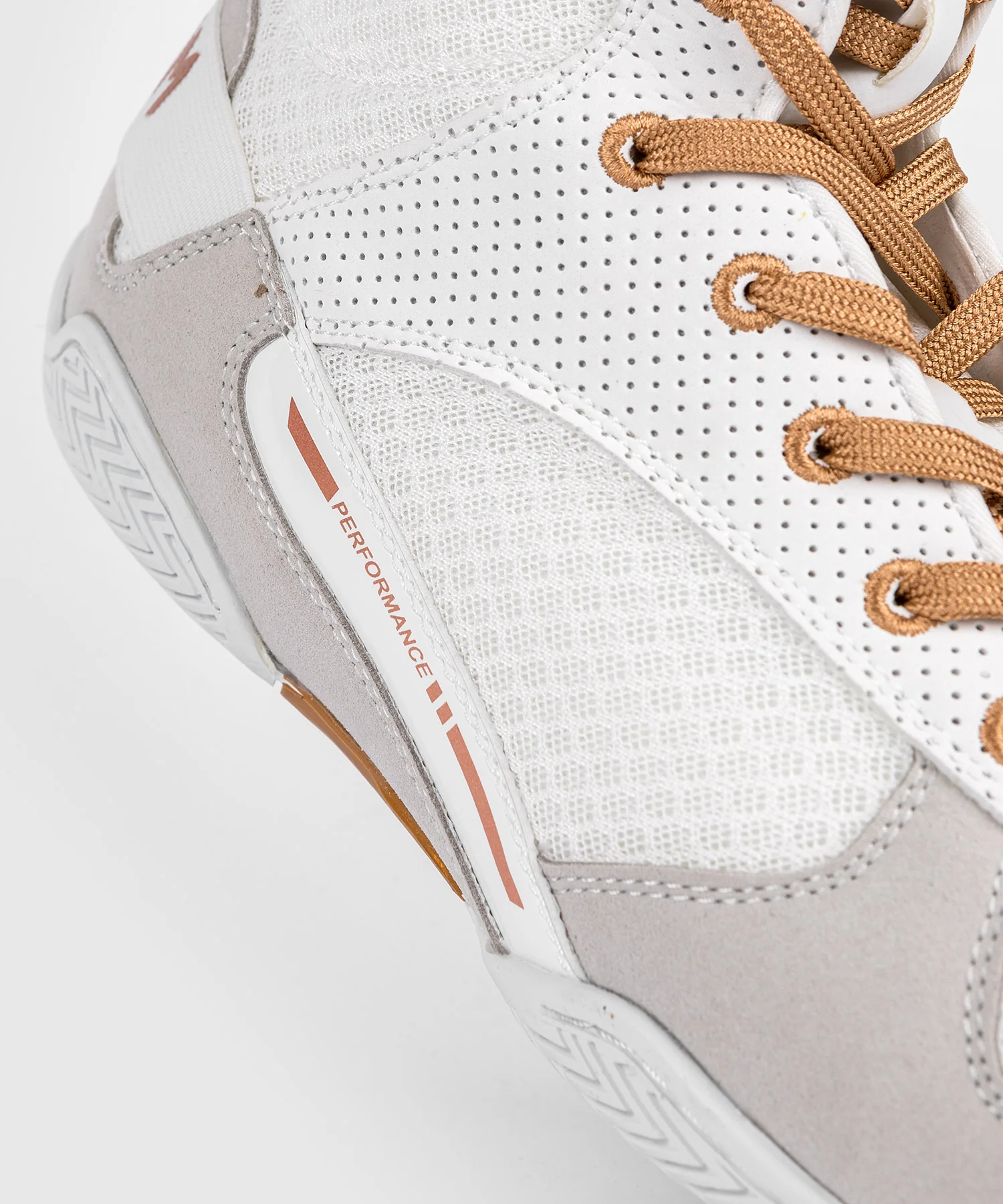 Chaussures de Boxe Venum Elite - Blanc/Or - Image 5