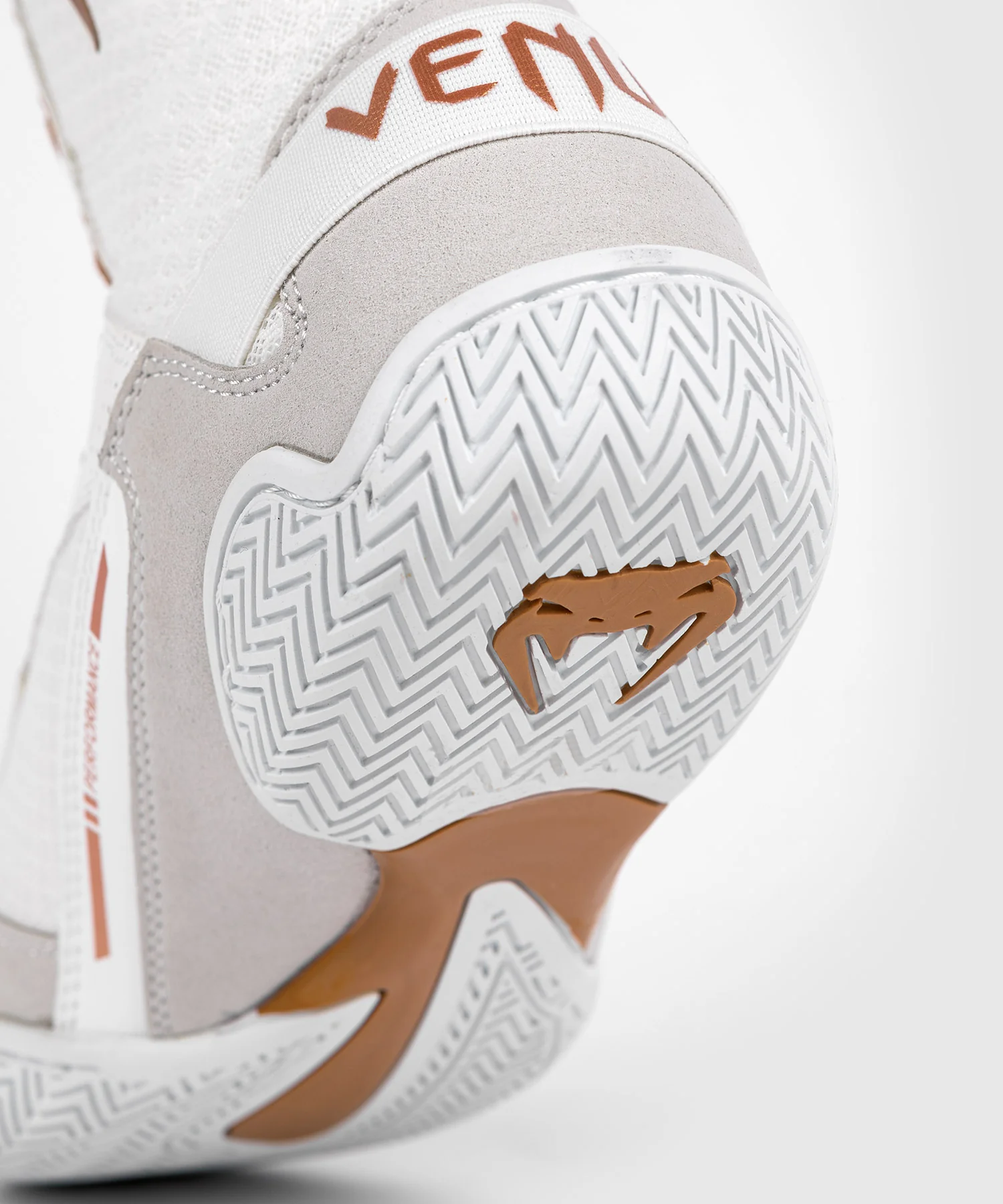 Chaussures de Boxe Venum Elite - Blanc/Or - Image 8