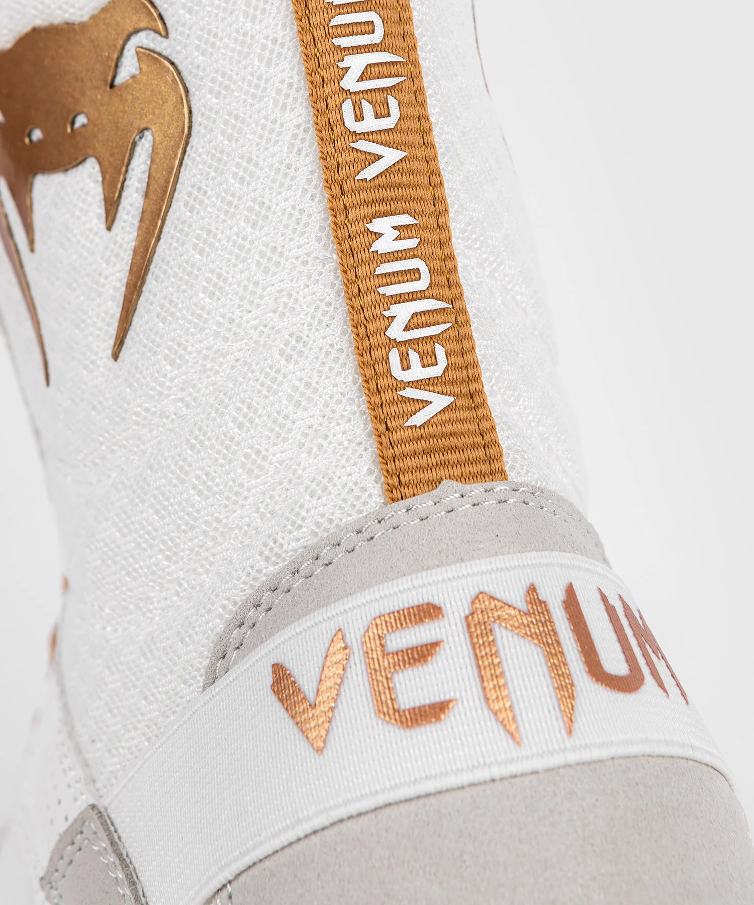 Chaussures de Boxe Venum Elite - Blanc/Or - Image 9