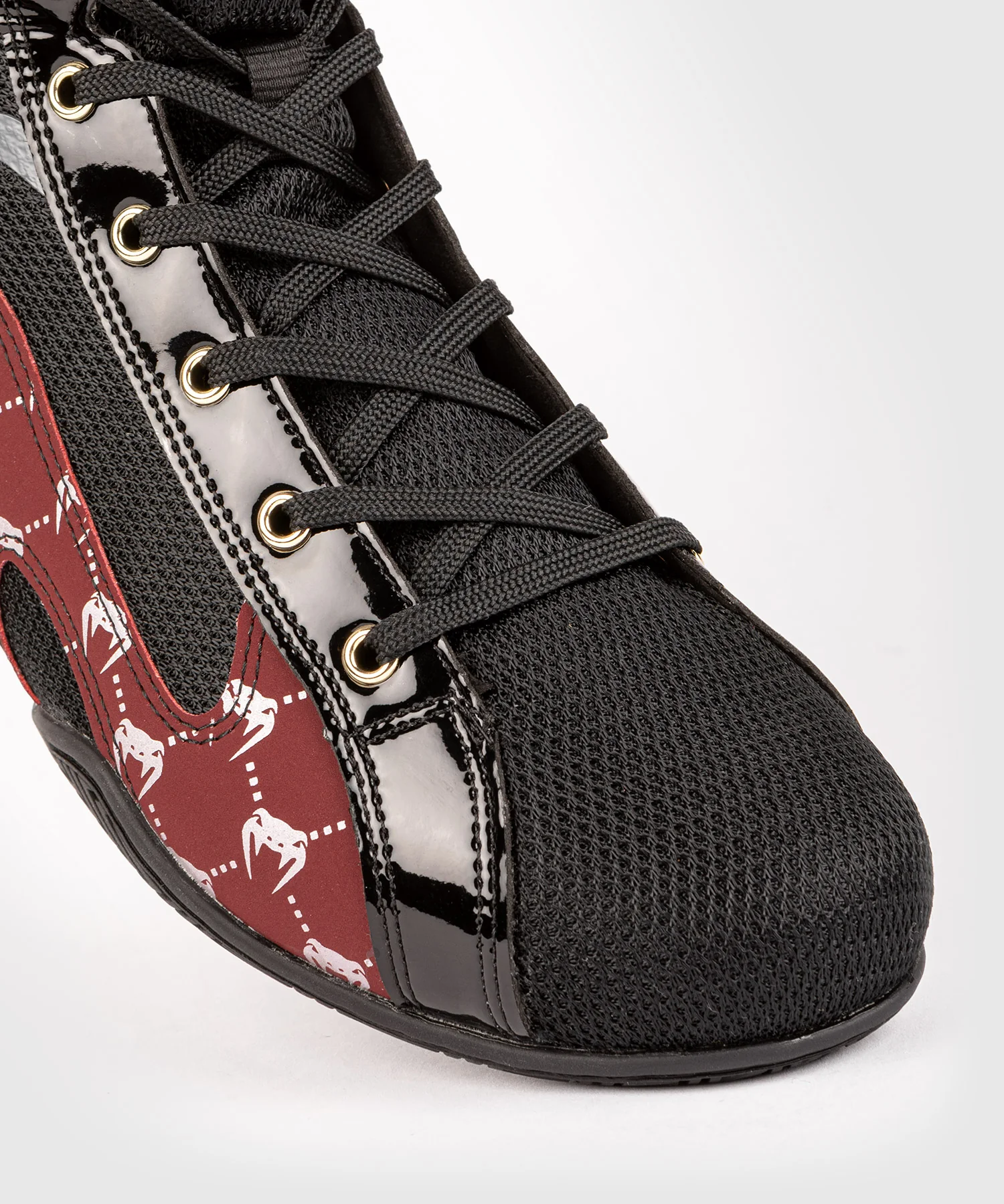Chaussures de Boxe Venum Elite Evo Monogram - Noir/Bordeaux - Image 5