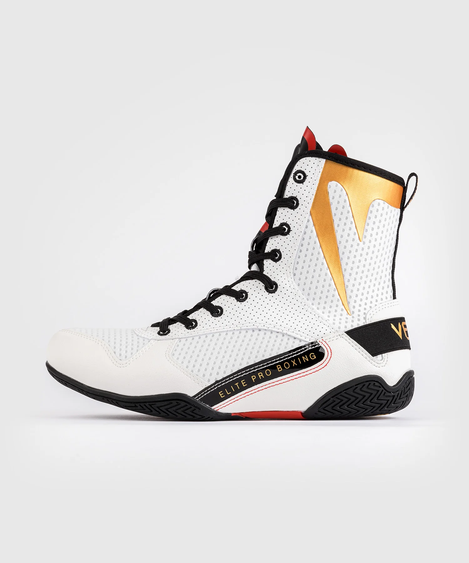 Chaussures de boxe Venum Elite - Glace/Or - Image 2