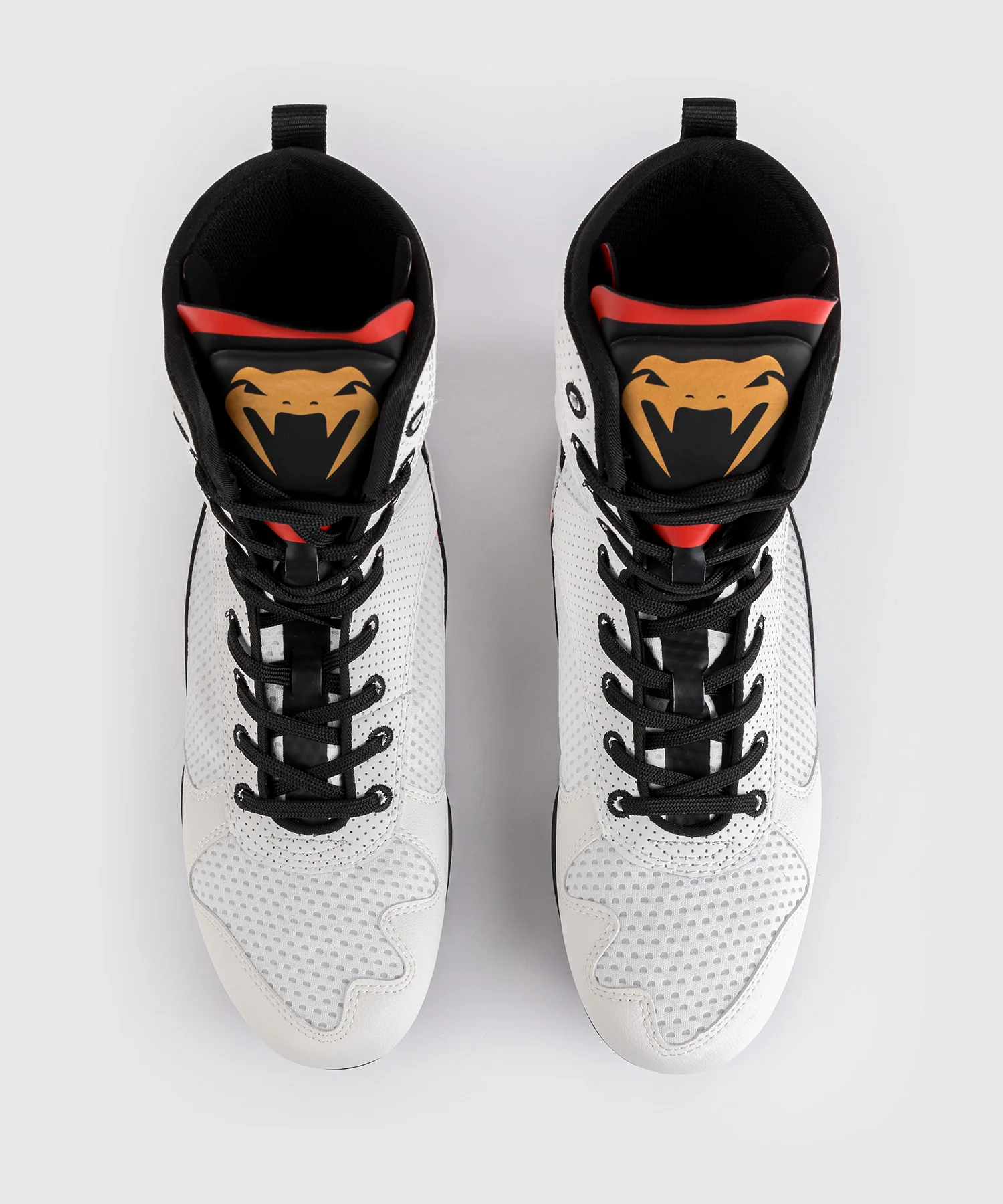 Chaussures de boxe Venum Elite - Glace/Or - Image 3