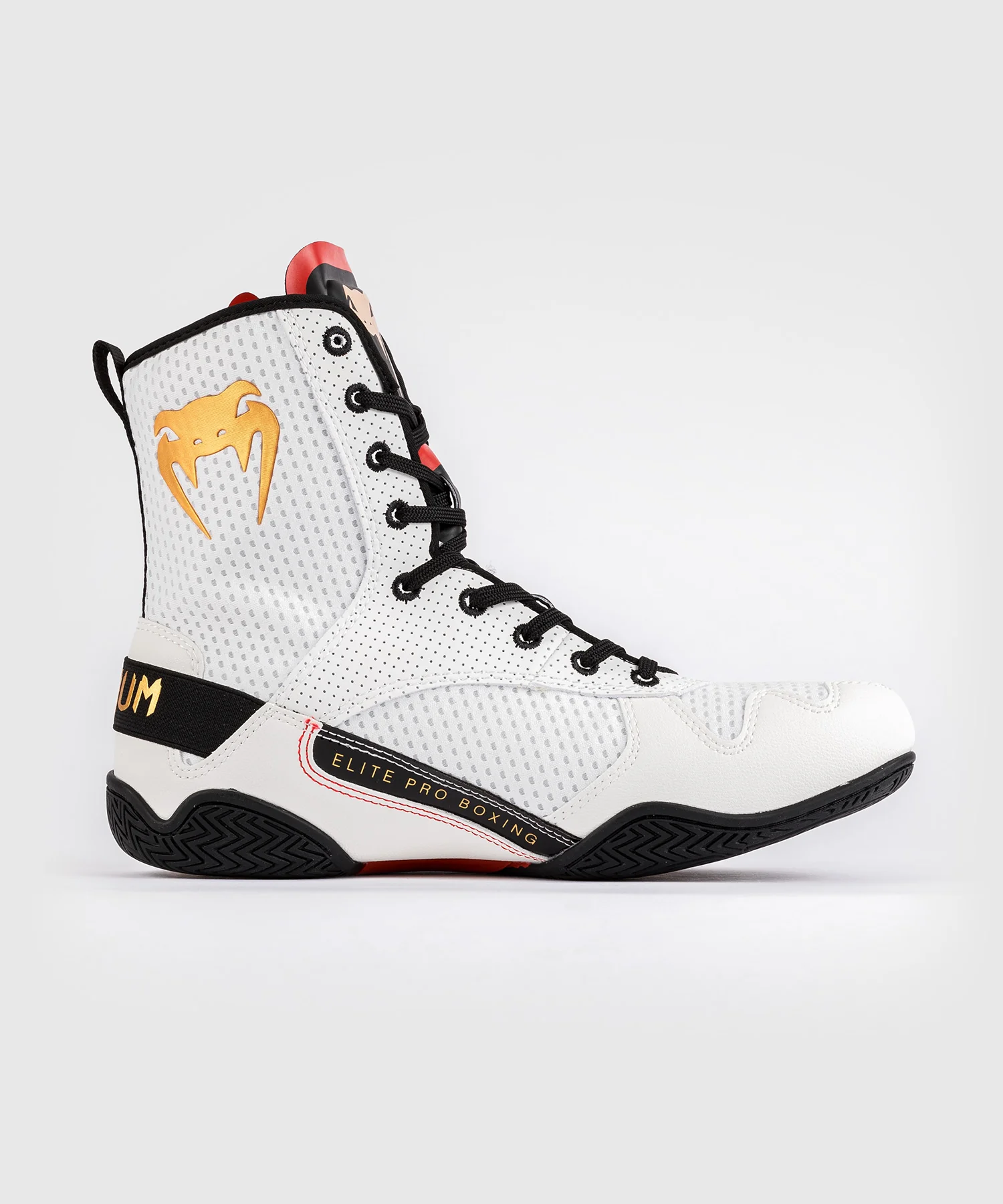 Chaussures de boxe Venum Elite - Glace/Or - Image 4