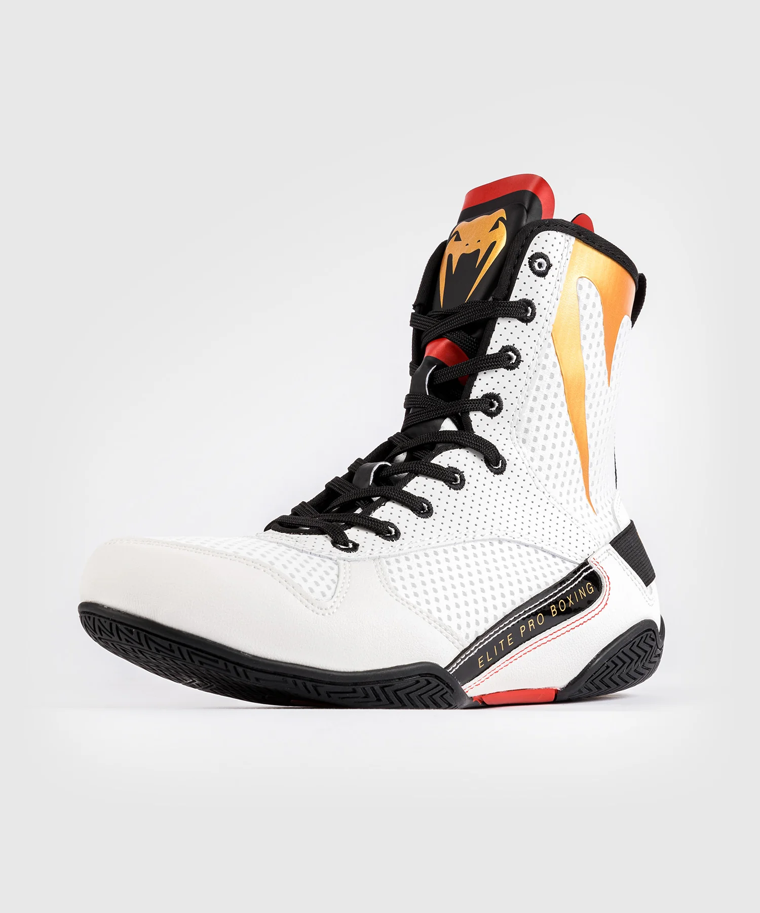 Chaussures de boxe Venum Elite - Glace/Or - Image 5