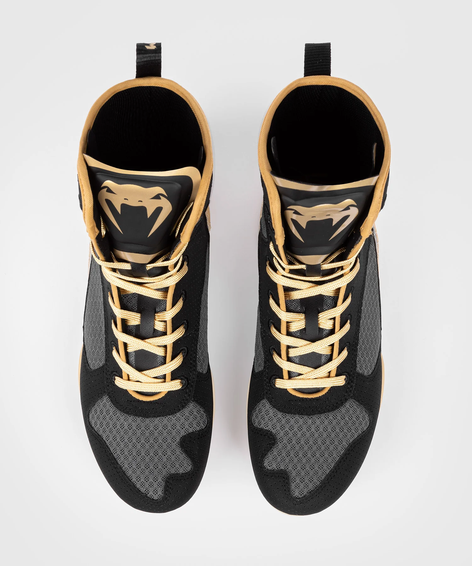 Chaussures de boxe Venum Elite - Noir/Beige - Image 4