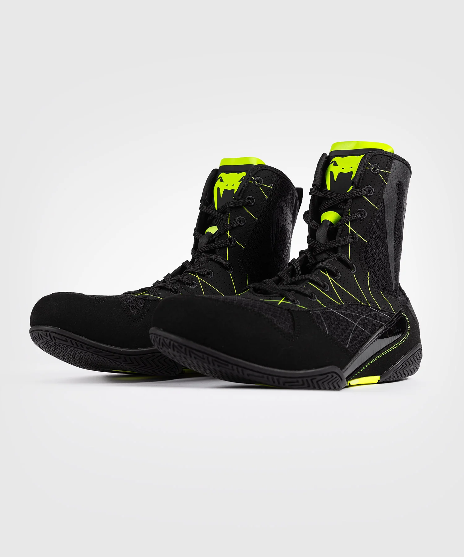 Chaussures de boxe Venum Training Camp 4.0 - Noir/Vert fluo