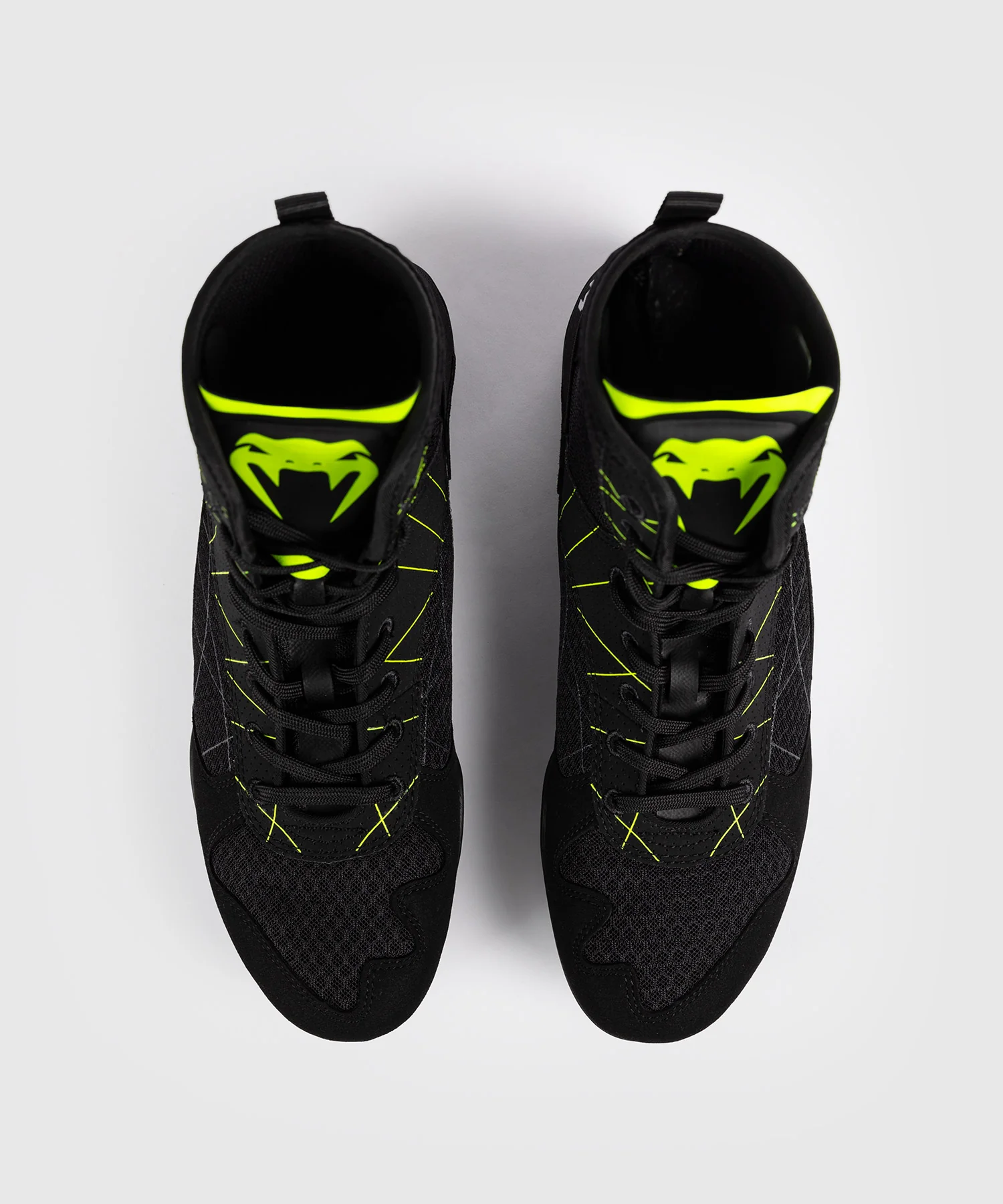 Chaussures de boxe Venum Training Camp 4.0 - Noir/Vert fluo - Image 2