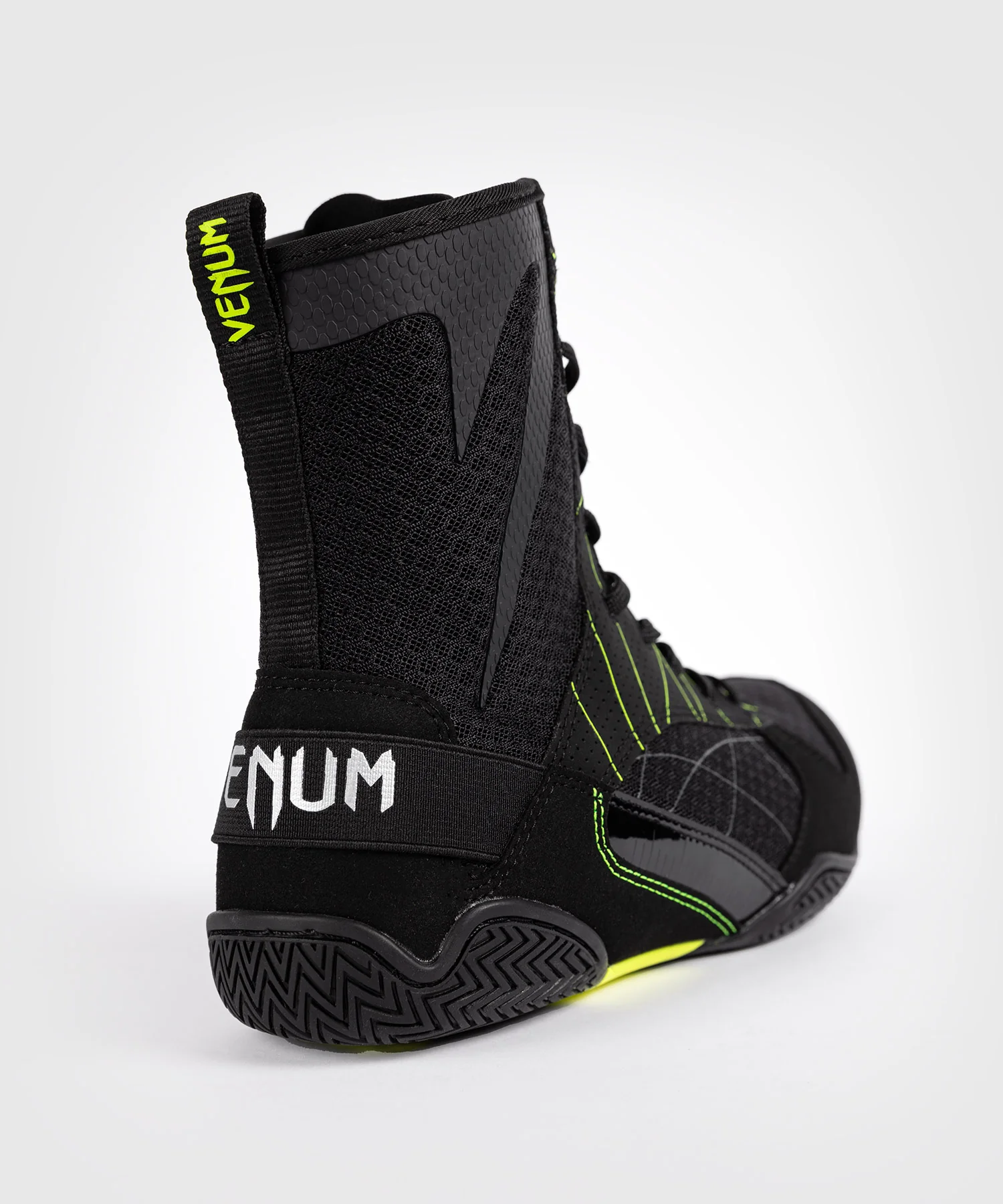 Chaussures de boxe Venum Training Camp 4.0 - Noir/Vert fluo - Image 3