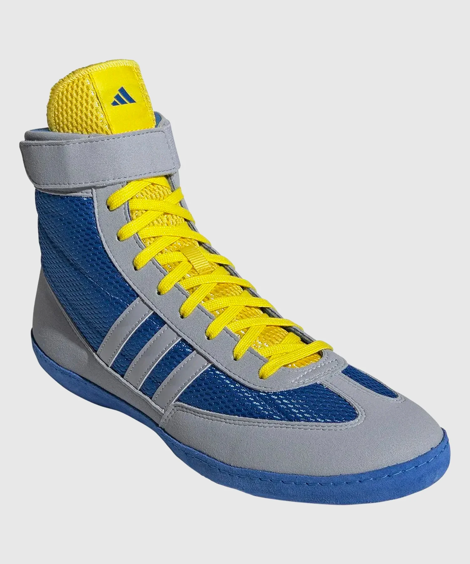 Chaussures de Lutte Adidas Combat Speed 4 - Bleu/Gris - Image 4
