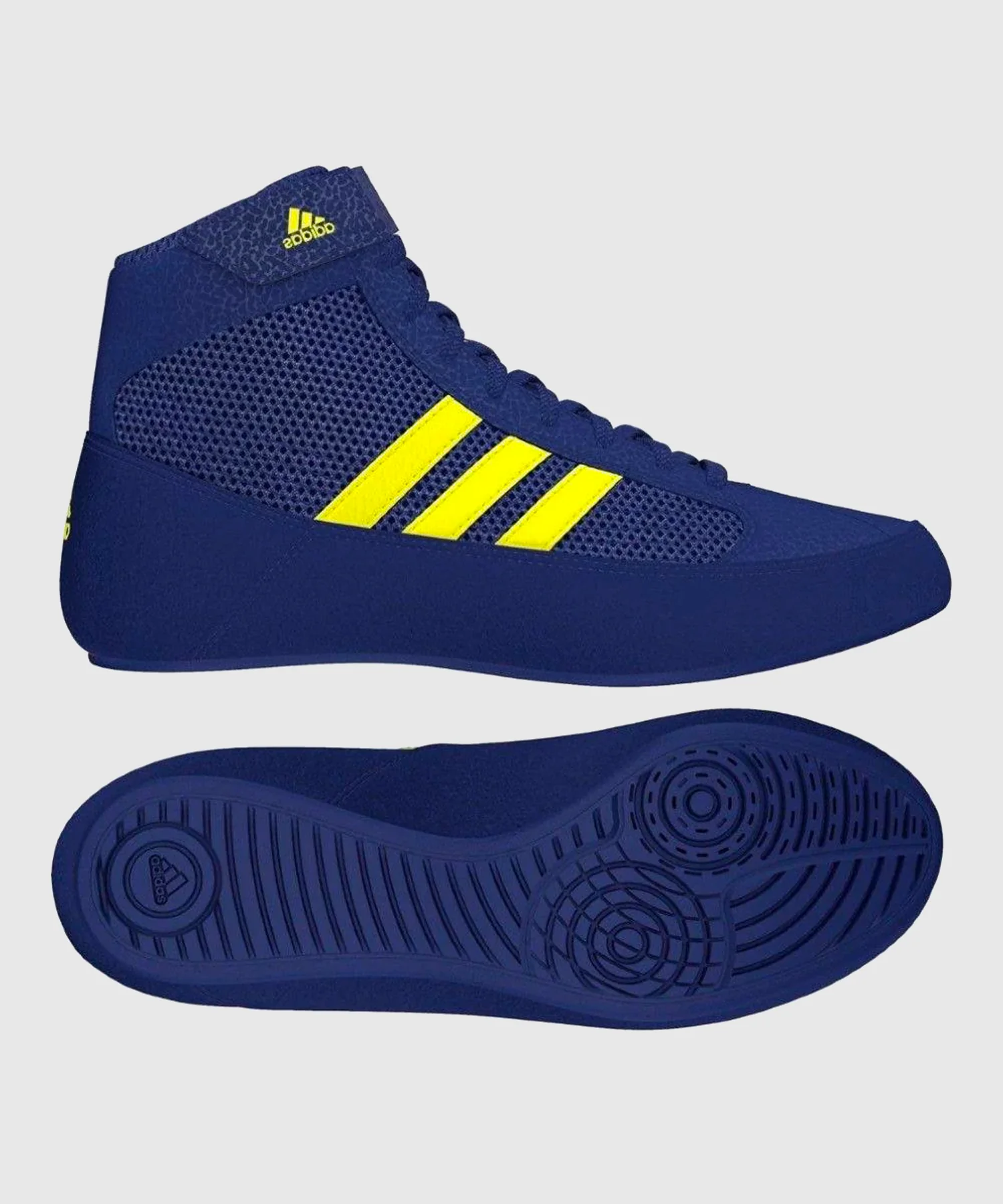 Chaussures de Lutte Adidas Havoc - Bleu/Jaune - Image 3