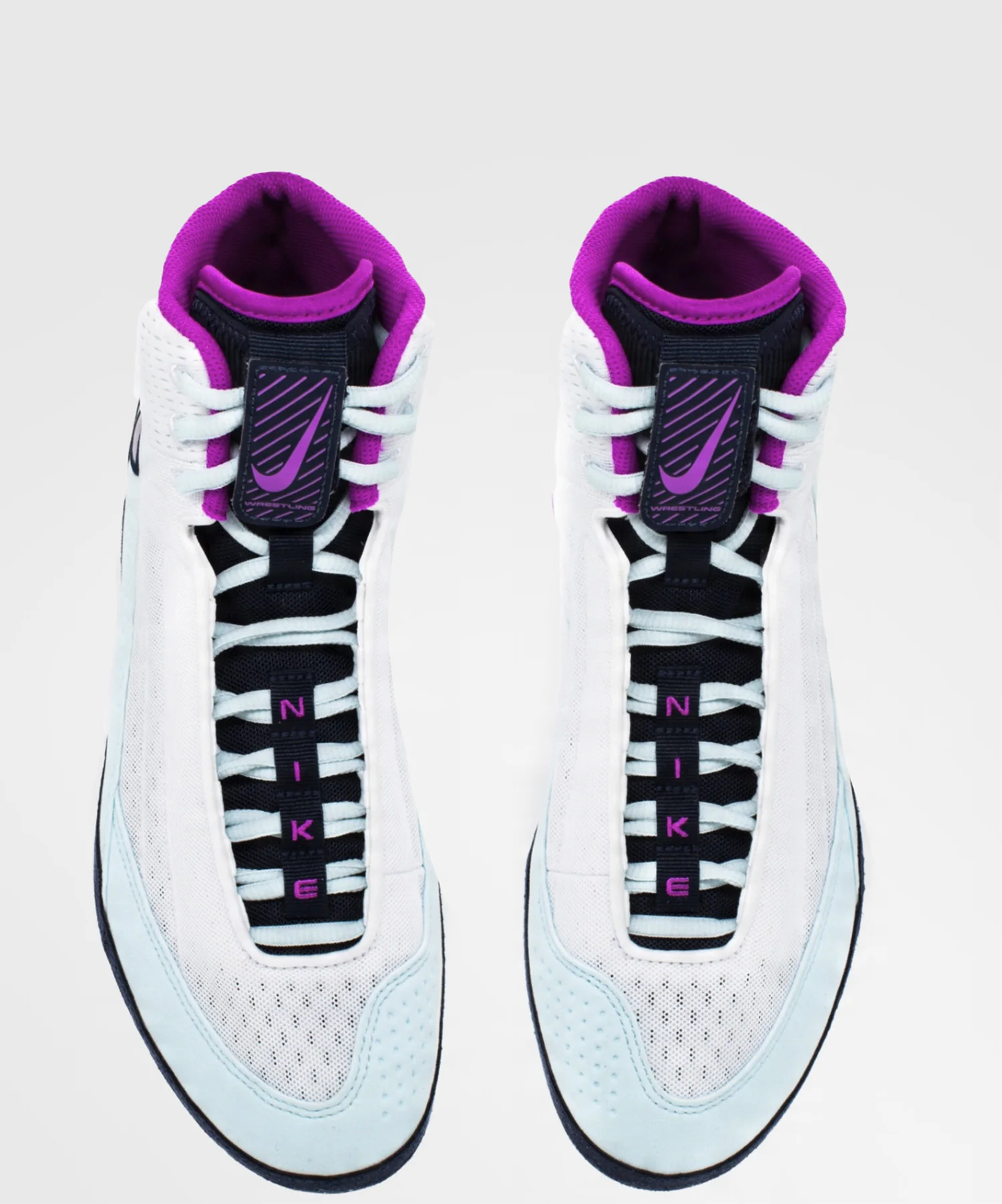 Chaussures de Lutte Inflict 4 Nike - Blanc/Violet/Bleu - Image 2
