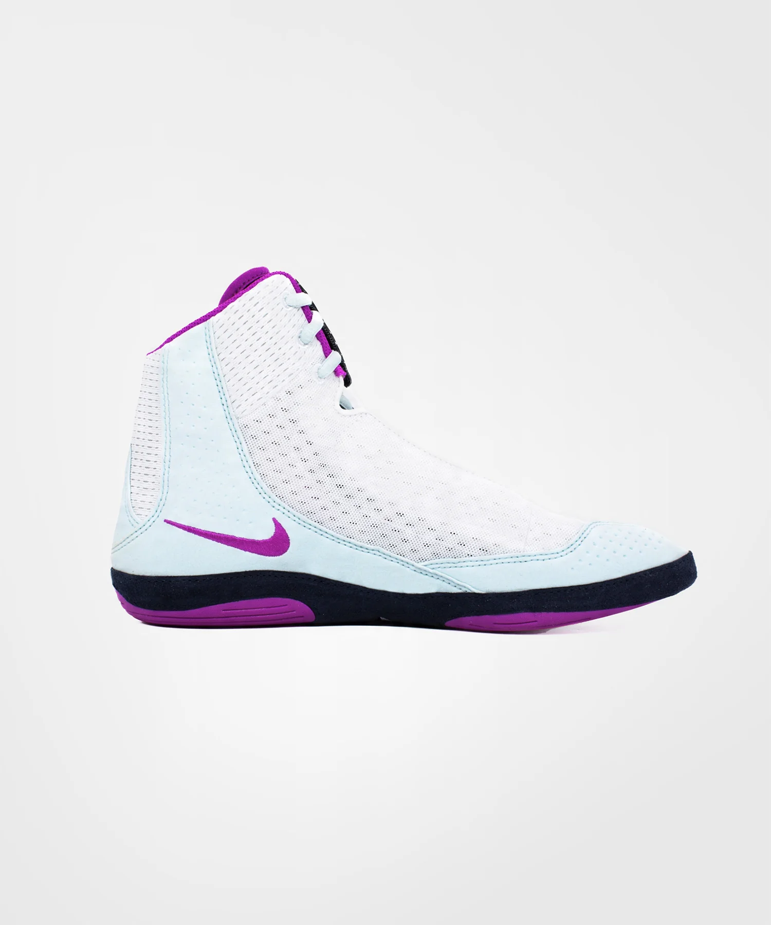 Chaussures de Lutte Inflict 4 Nike - Blanc/Violet/Bleu - Image 7